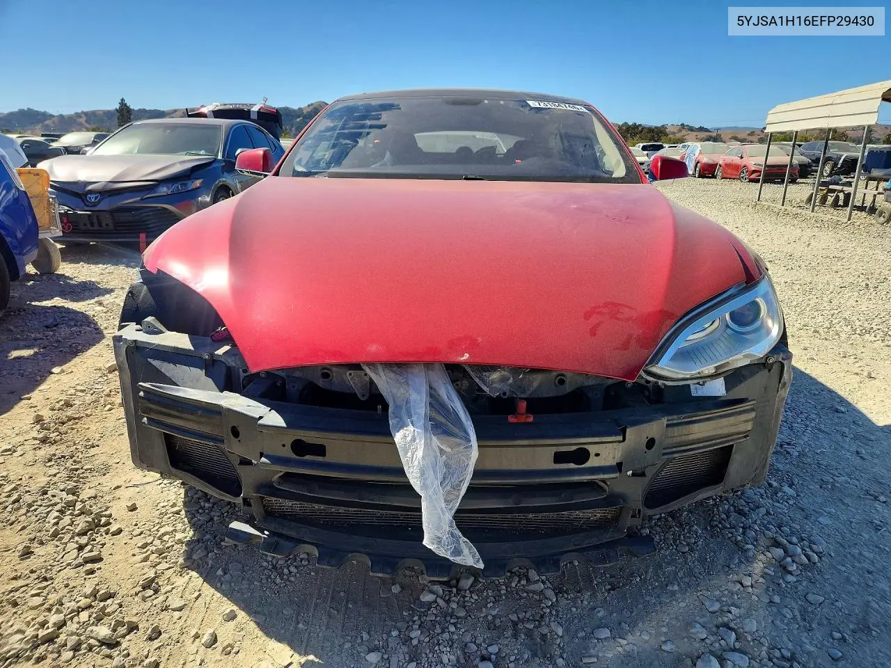 2014 TESLA MODEL S VIN 5YJSA1H16EFP29430 — фото 5