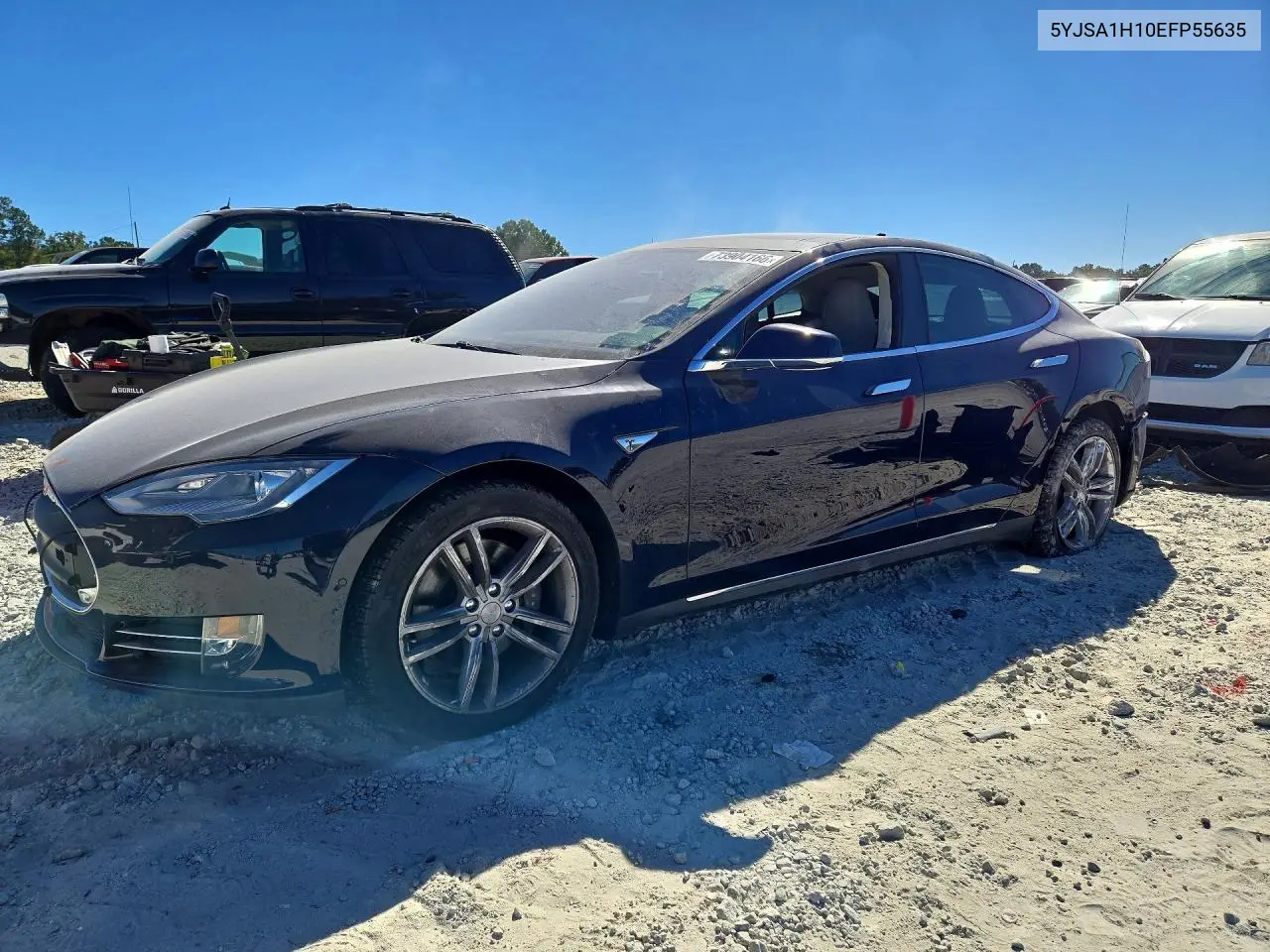 TESLA MODEL S 2014, VIN 5YJSA1H10EFP55635