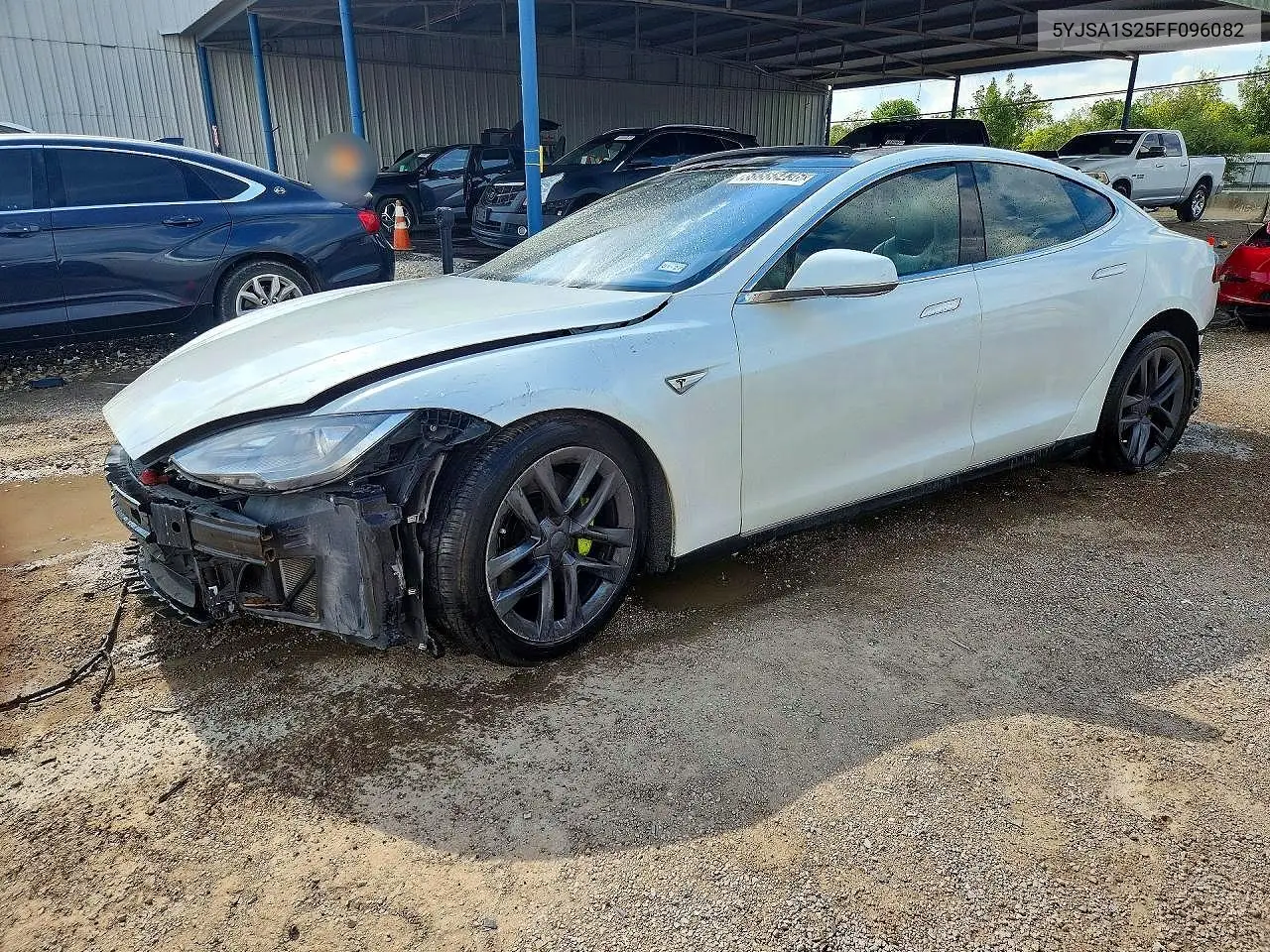 TESLA MODEL S 2015, VIN 5YJSA1S25FF096082