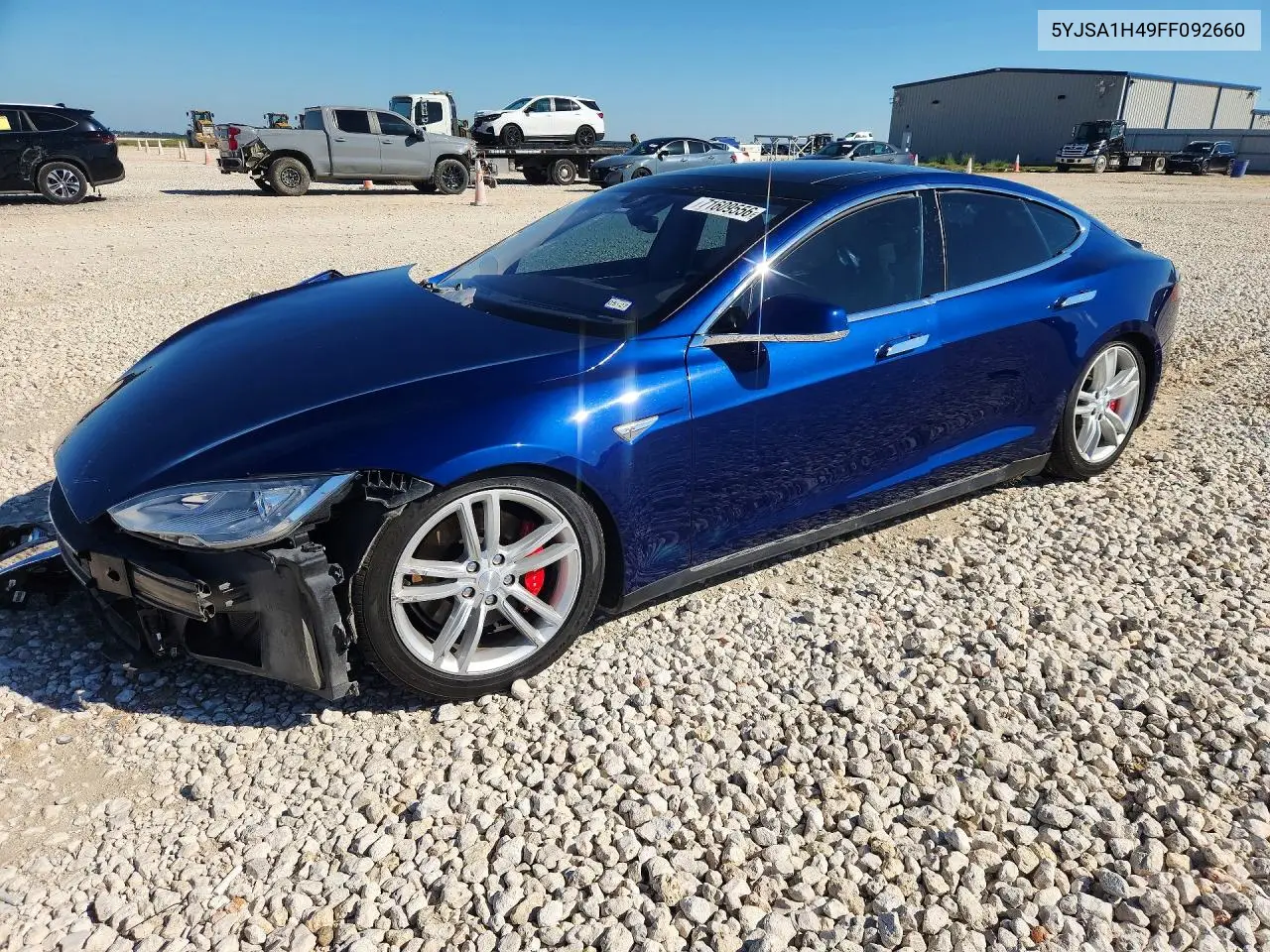 2015 TESLA MODEL S VIN 5YJSA1H49FF092660 — фото 2