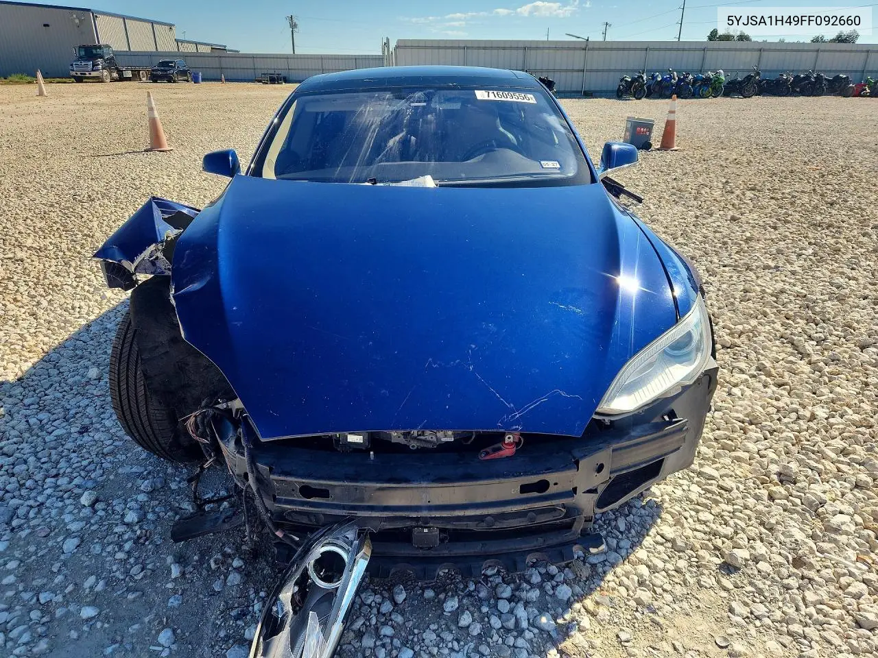 2015 TESLA MODEL S VIN 5YJSA1H49FF092660 — фото 5