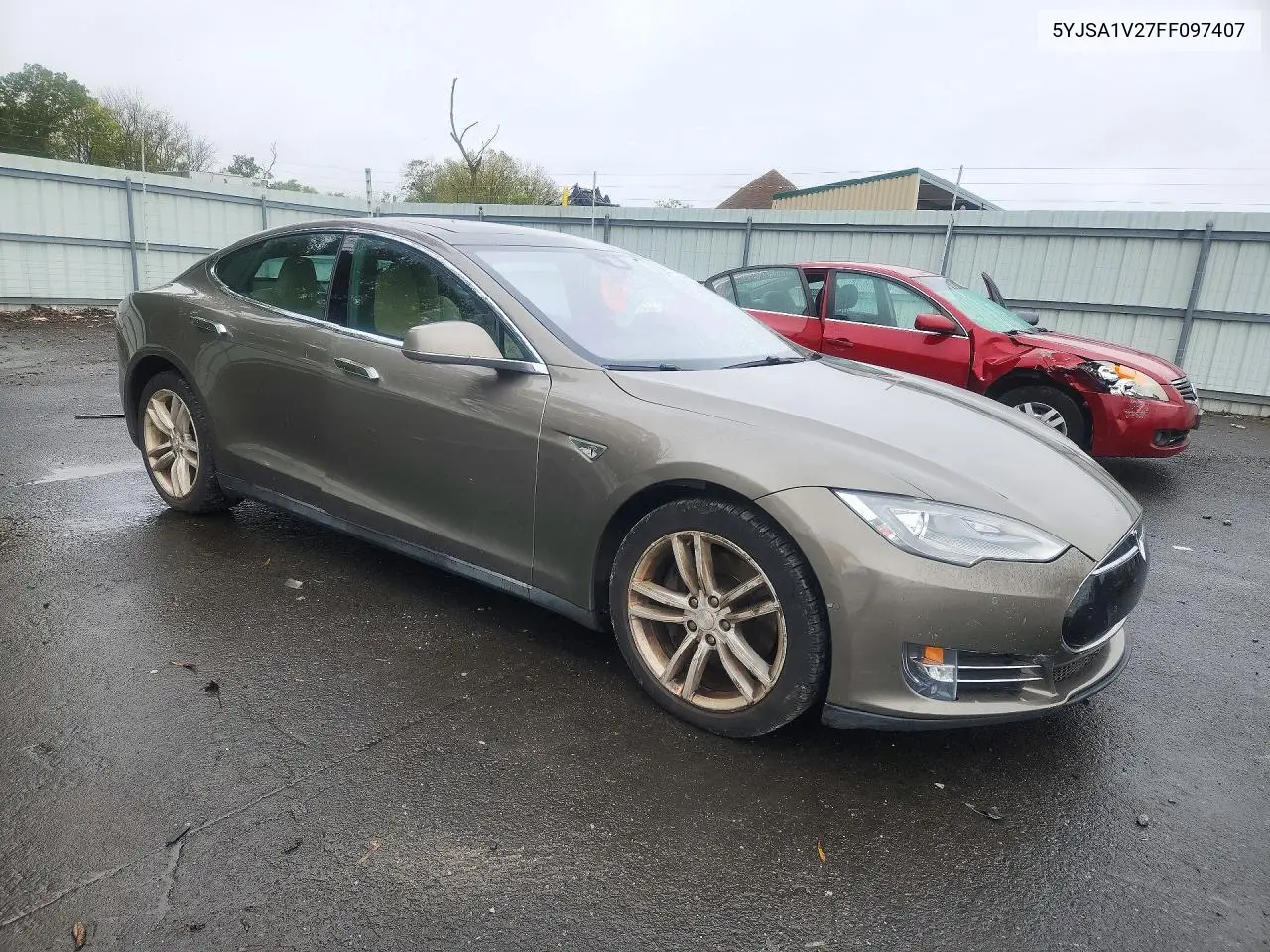 2015 TESLA MODEL S VIN 5YJSA1V27FF097407 — фото 4