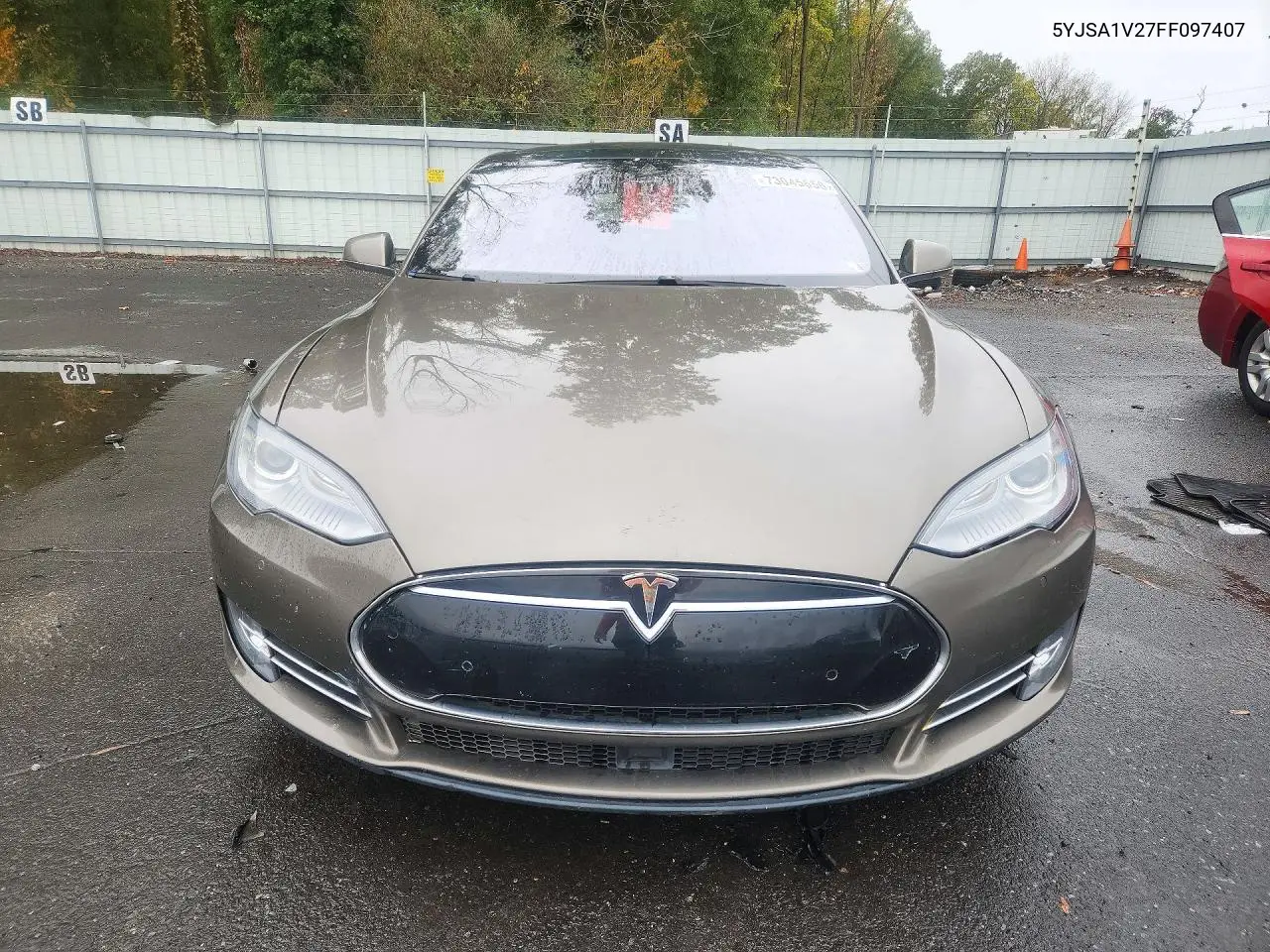 2015 TESLA MODEL S VIN 5YJSA1V27FF097407 — фото 5