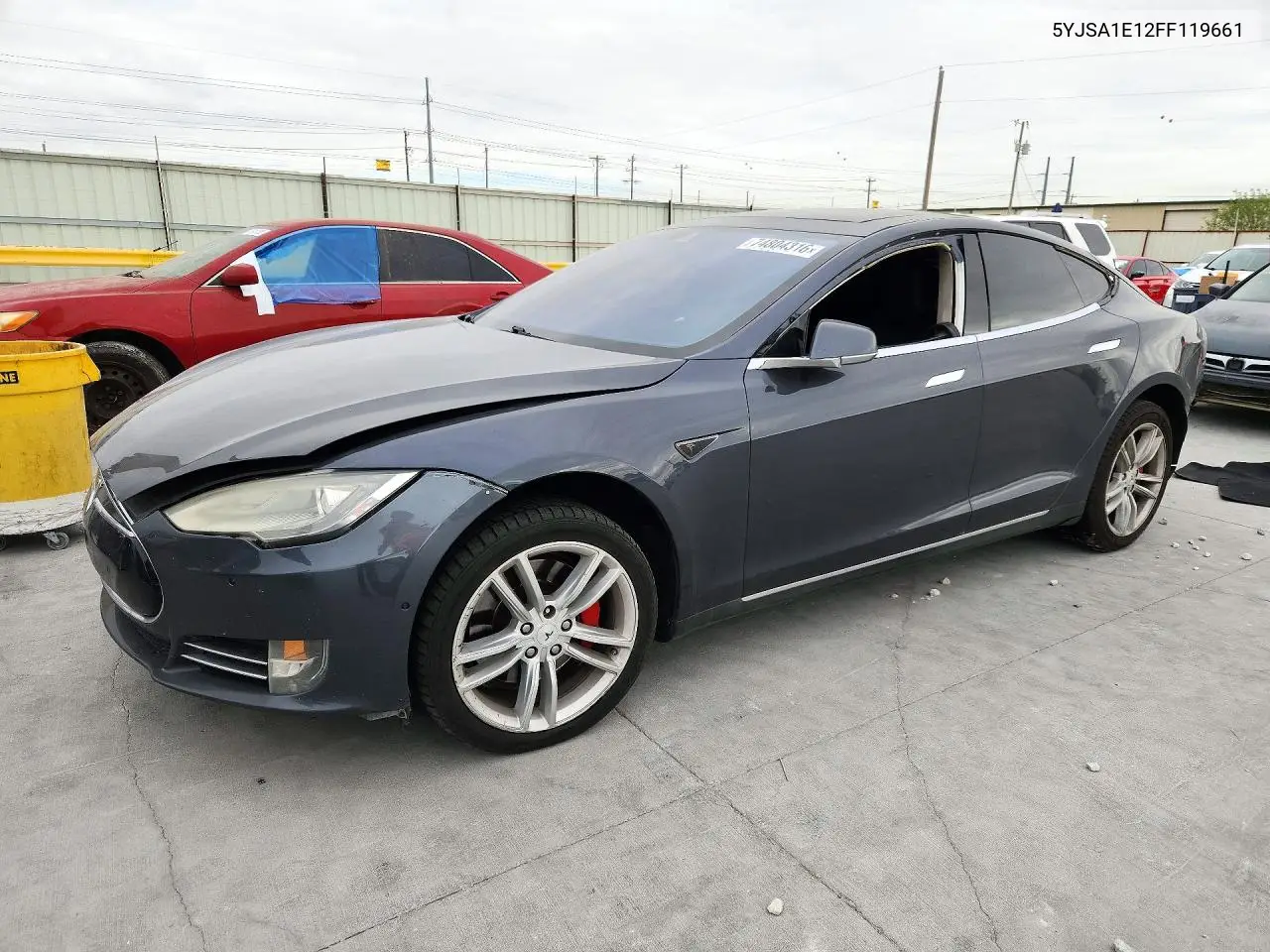 TESLA MODEL S 2015, VIN 5YJSA1E12FF119661