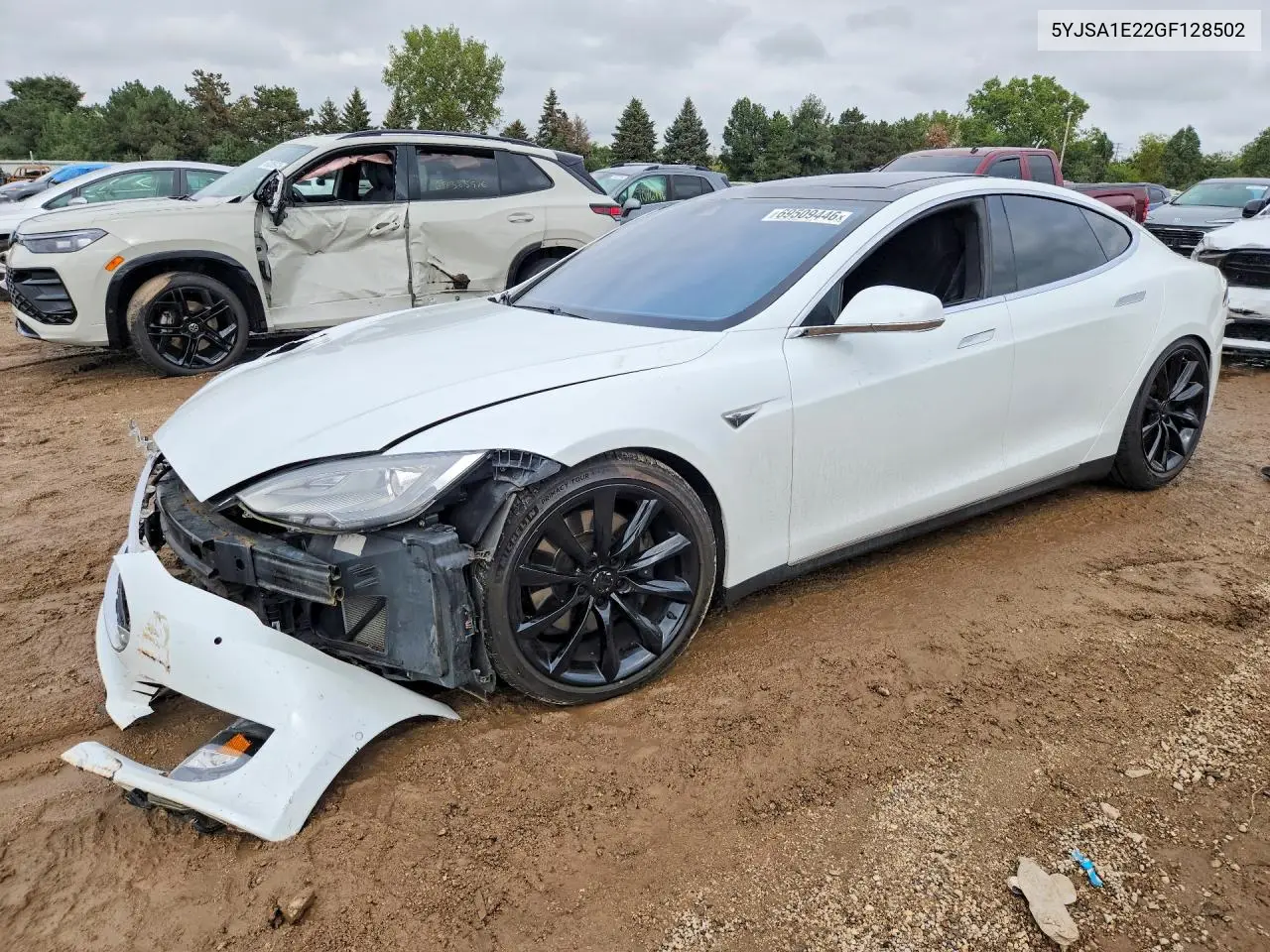TESLA MODEL S 2016, VIN 5YJSA1E22GF128502