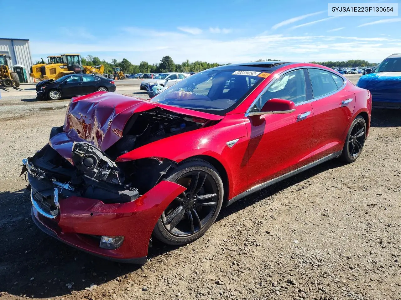 TESLA MODEL S 2016, VIN 5YJSA1E22GF130654