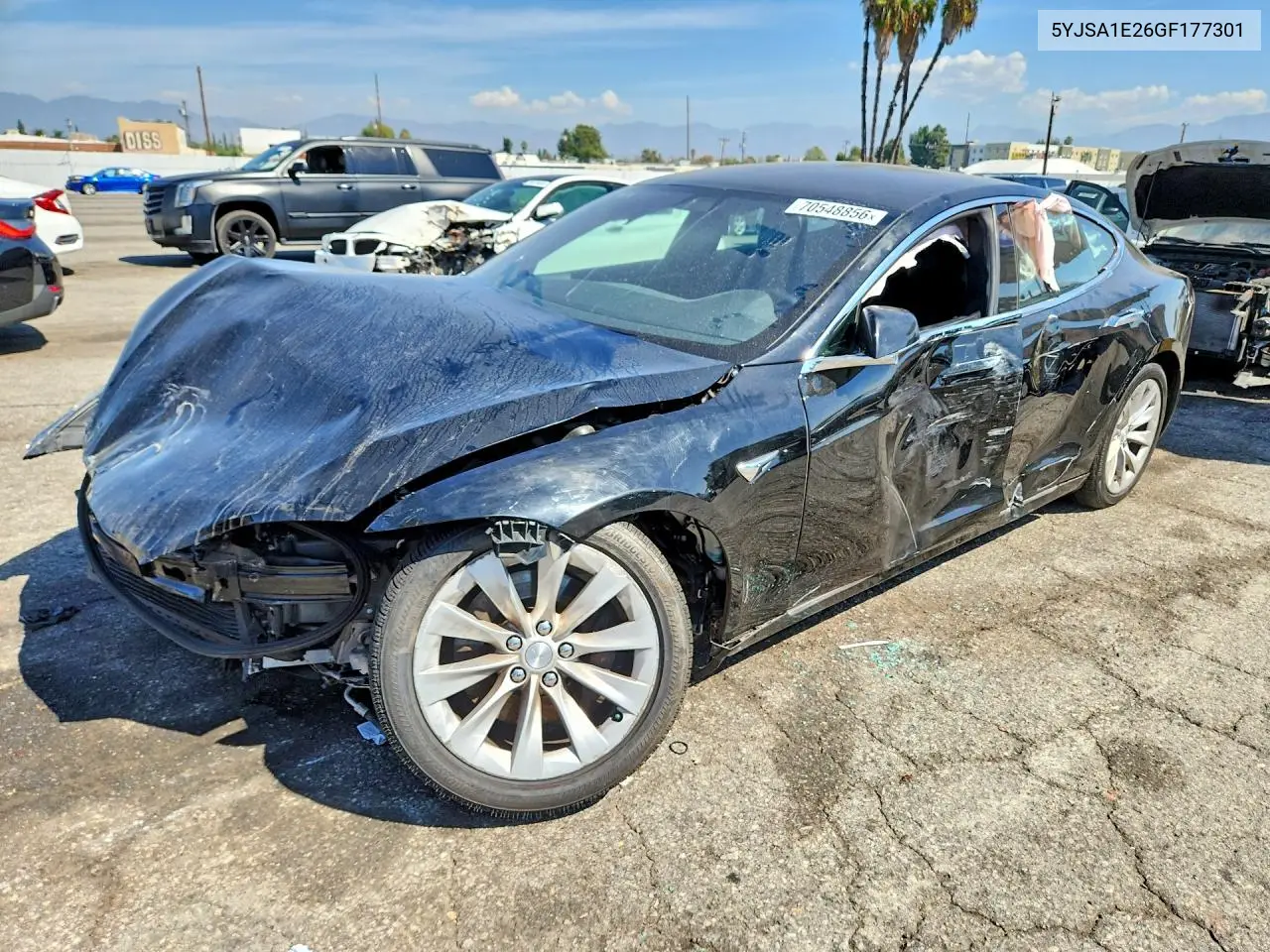 TESLA MODEL S 2016, VIN 5YJSA1E26GF177301