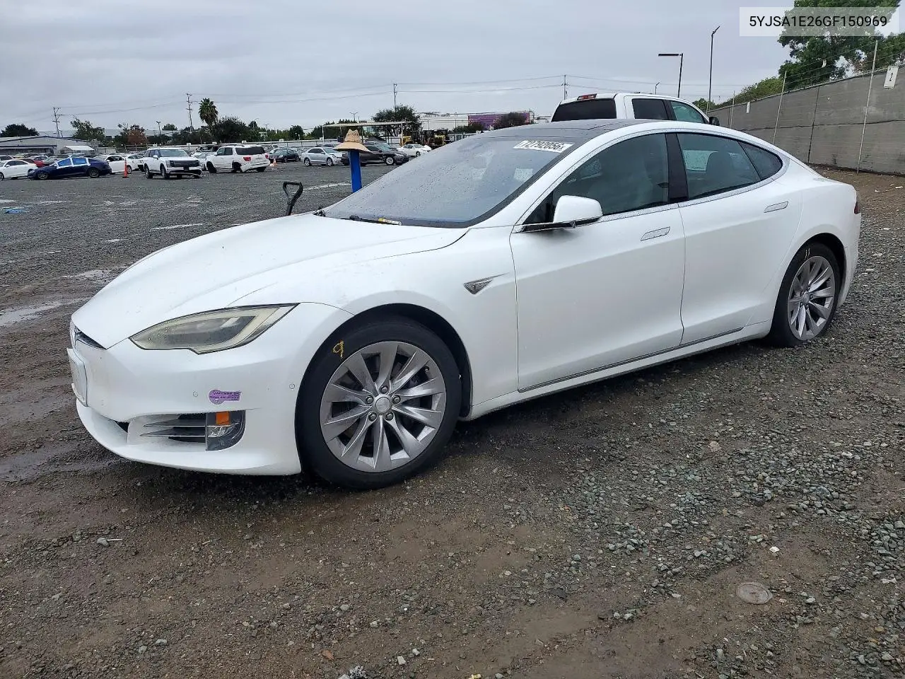 TESLA MODEL S 2016, VIN 5YJSA1E26GF150969