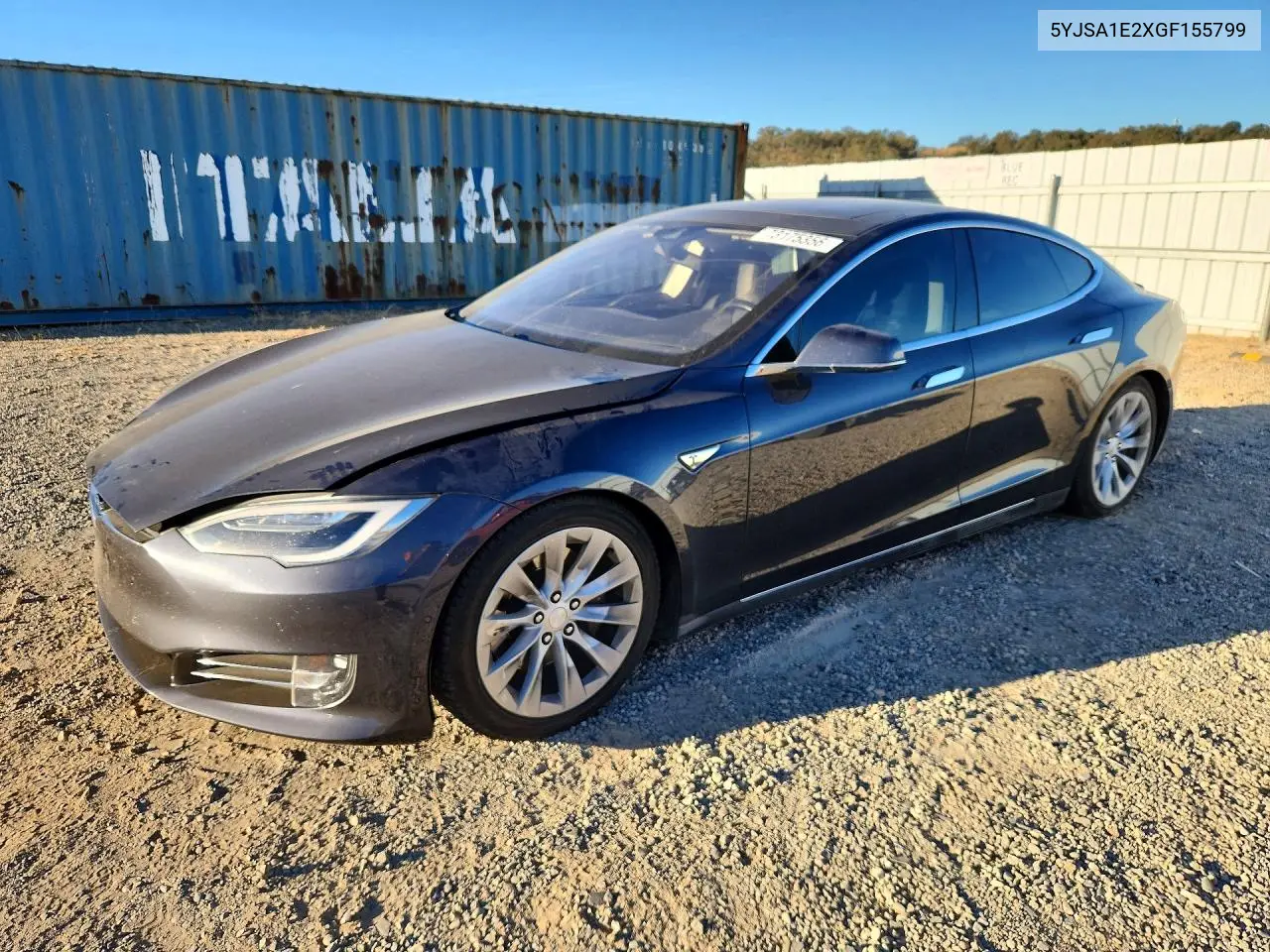 TESLA MODEL S 2016, VIN 5YJSA1E2XGF155799