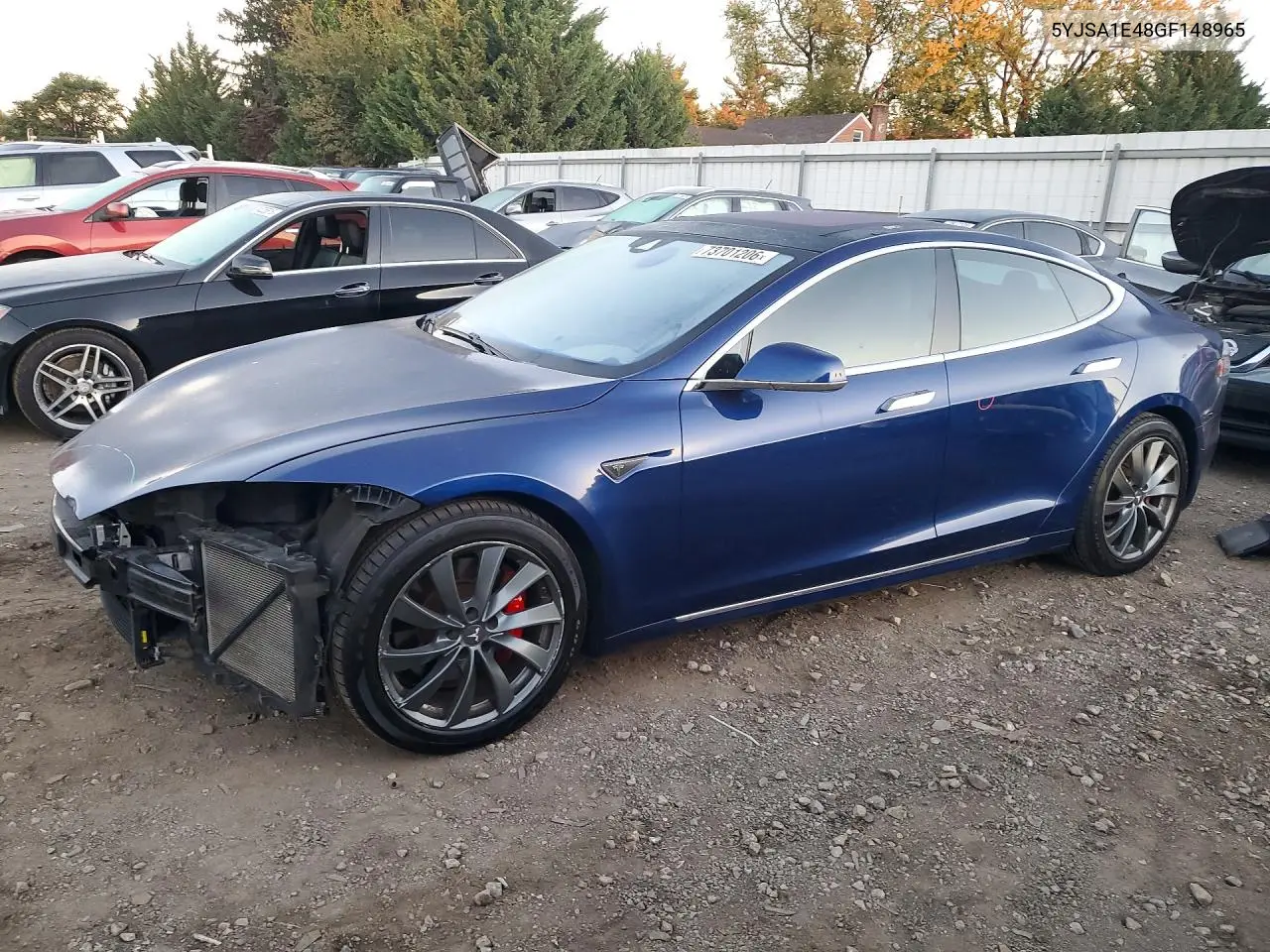 TESLA MODEL S 2016, VIN 5YJSA1E48GF148965