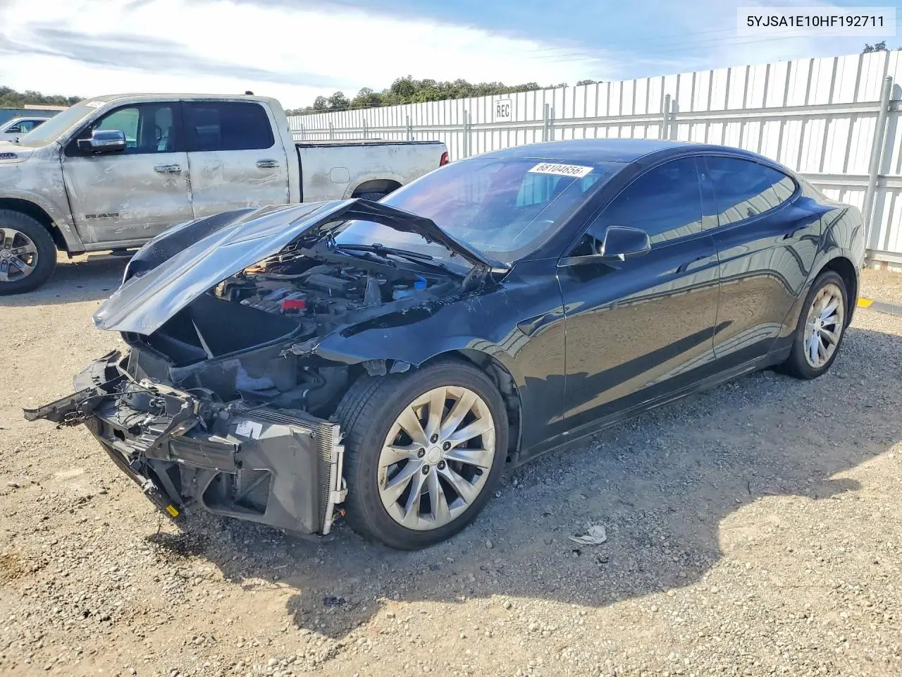 TESLA MODEL S 2017, VIN 5YJSA1E10HF192711