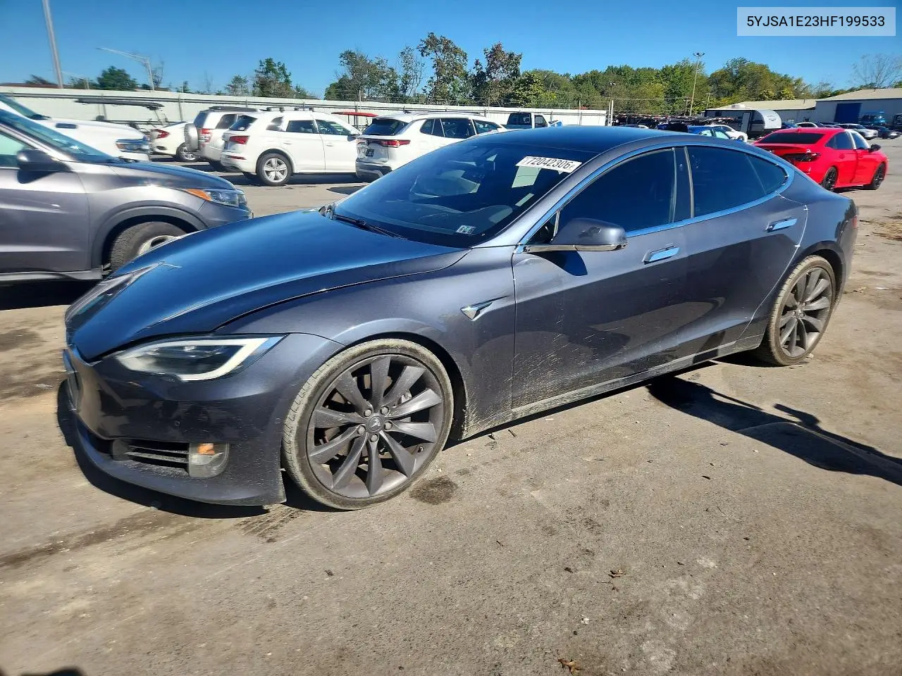 TESLA MODEL S 2017, VIN 5YJSA1E23HF199533