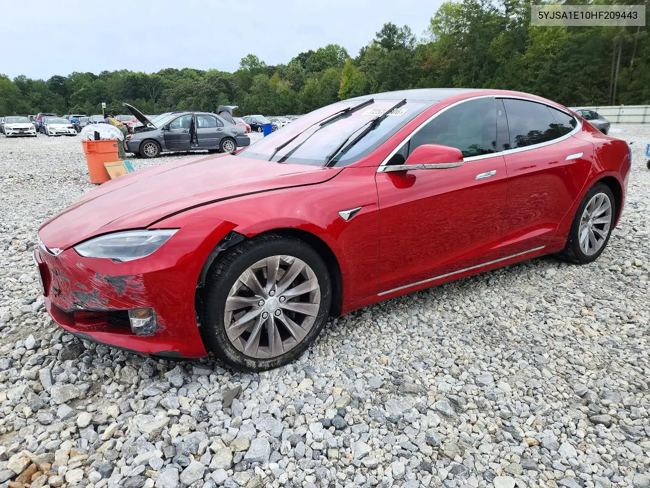 TESLA MODEL S 2017, VIN 5YJSA1E10HF209443