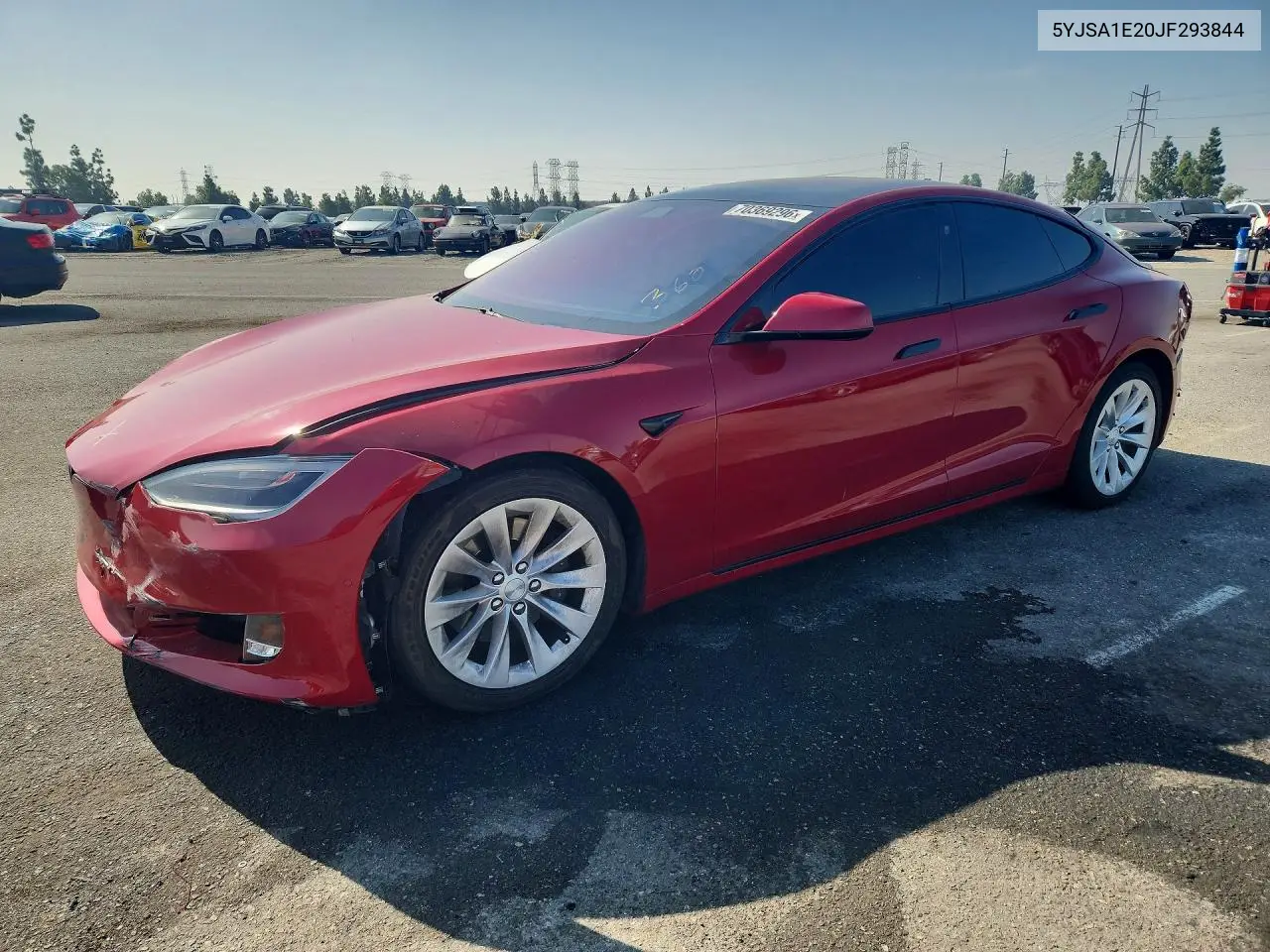 TESLA MODEL S 2018, VIN 5YJSA1E20JF293844