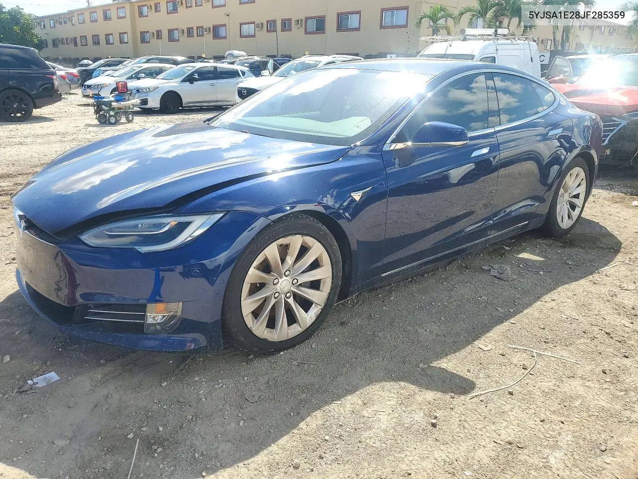 TESLA MODEL S 2018, VIN 5YJSA1E28JF285359