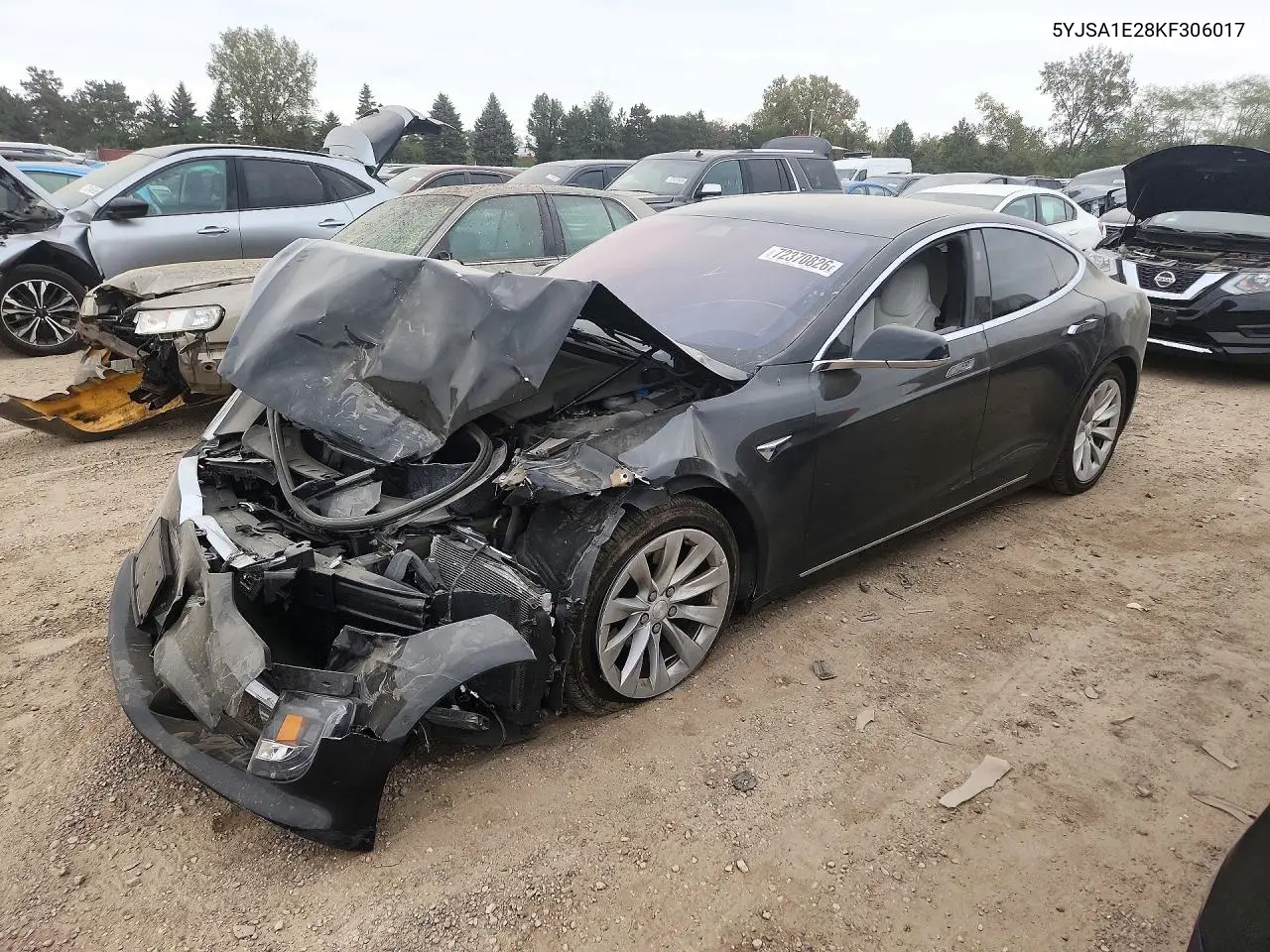 TESLA MODEL S 2019, VIN 5YJSA1E28KF306017