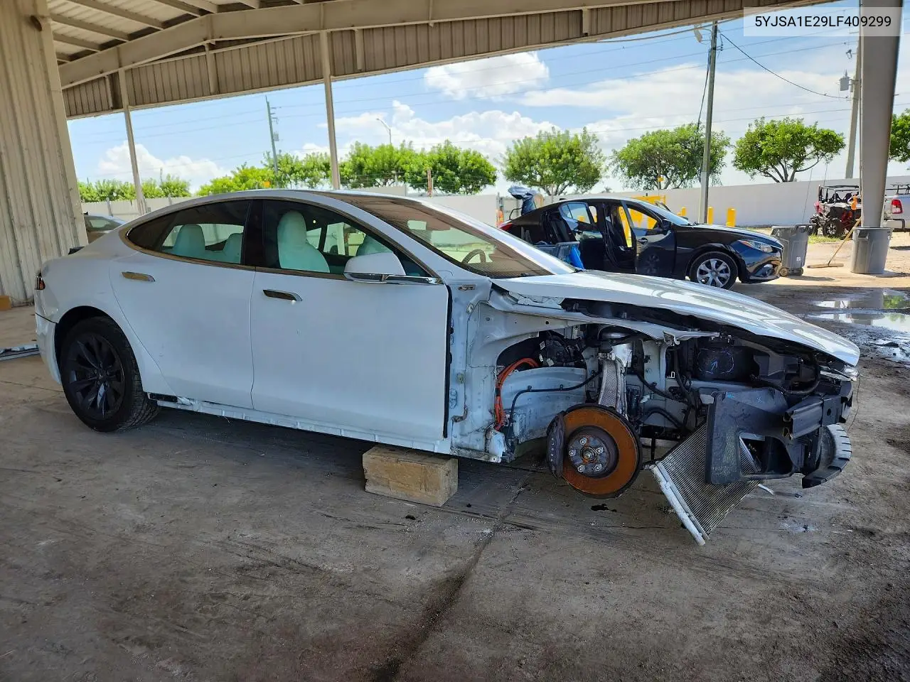 2020 TESLA MODEL S VIN 5YJSA1E29LF409299 — фото 4