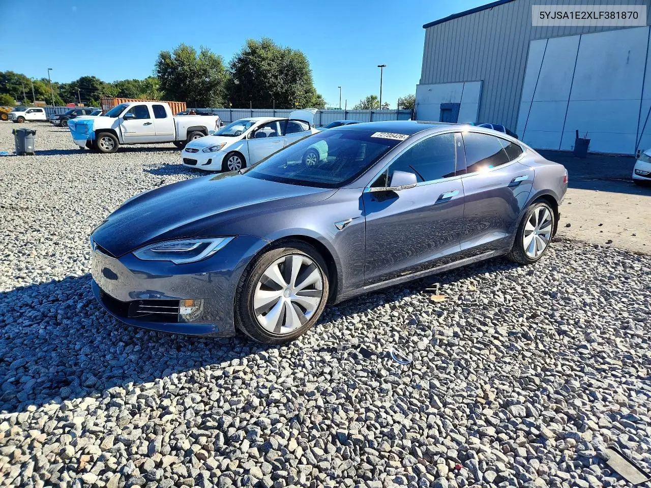TESLA MODEL S 2020, VIN 5YJSA1E2XLF381870