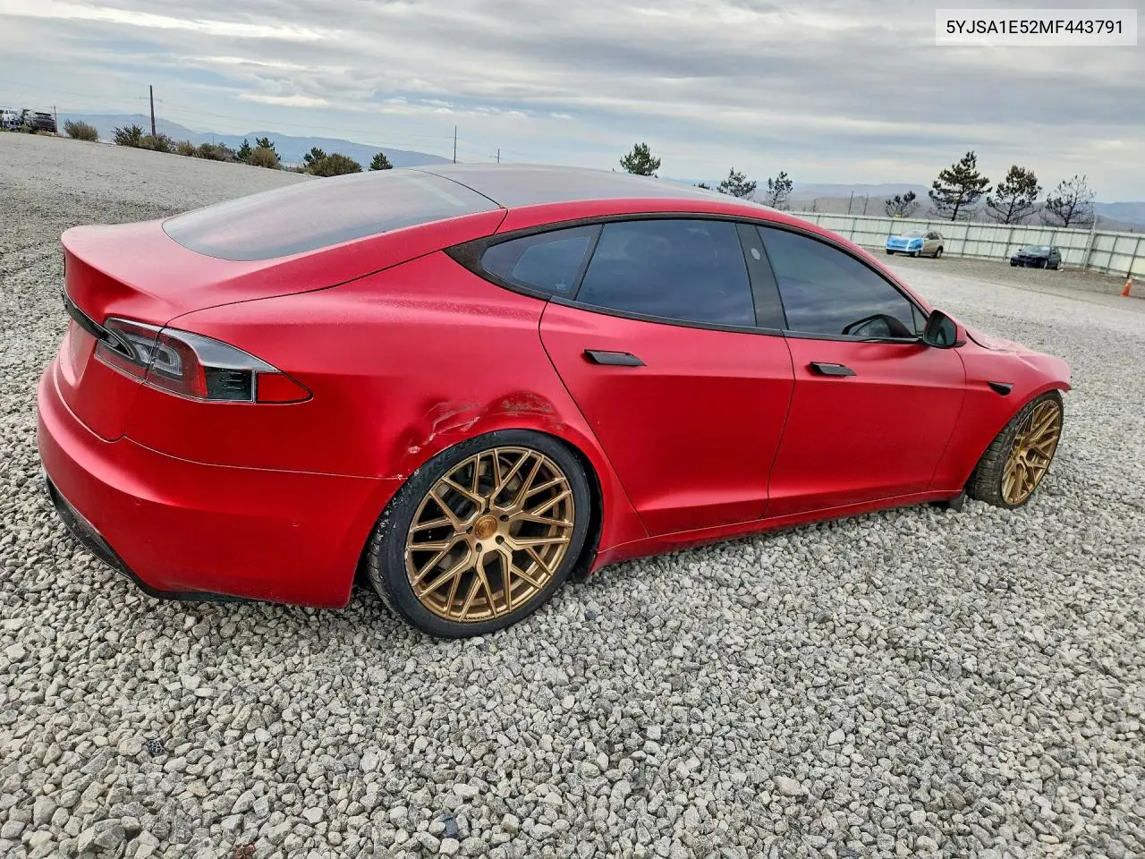 2021 TESLA MODEL S VIN 5YJSA1E52MF443791 — фото 3