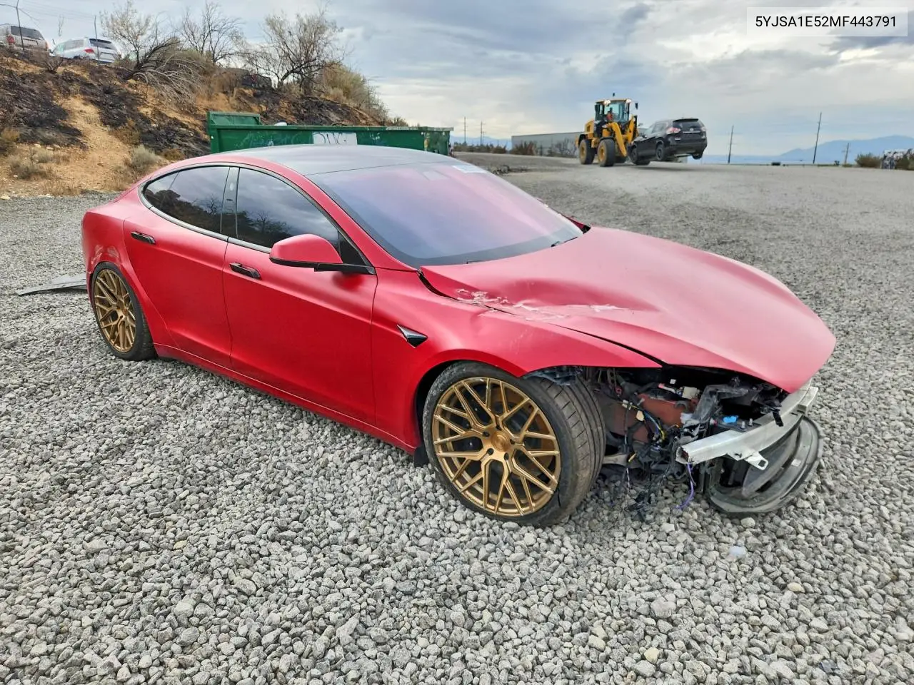 2021 TESLA MODEL S VIN 5YJSA1E52MF443791 — фото 4