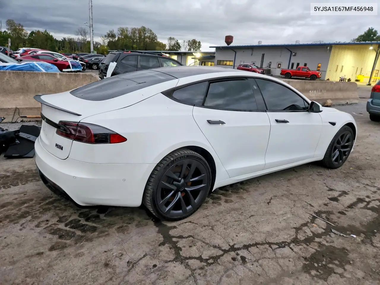 2021 TESLA MODEL S VIN 5YJSA1E67MF456948 — фото 3