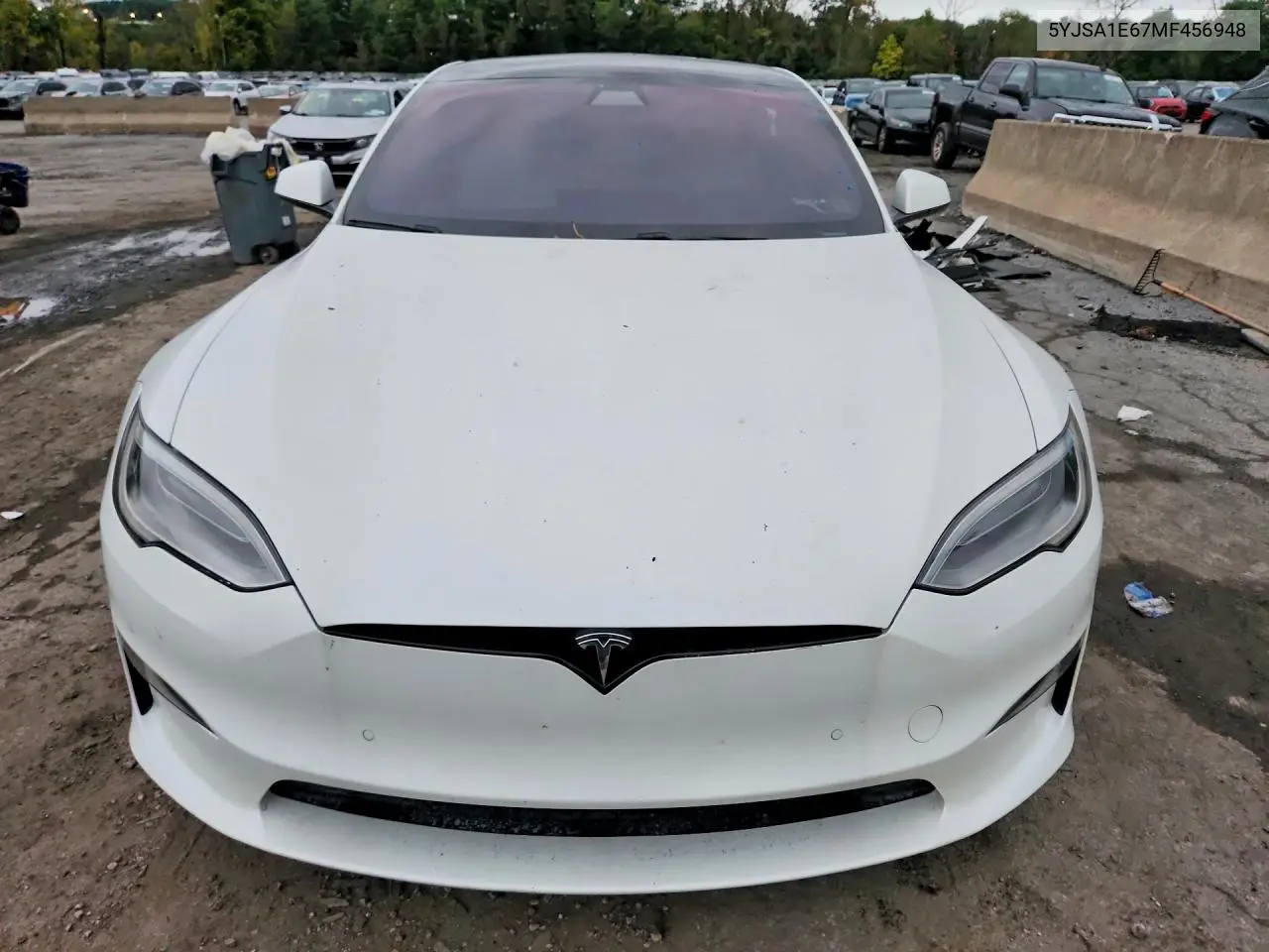 2021 TESLA MODEL S VIN 5YJSA1E67MF456948 — фото 5