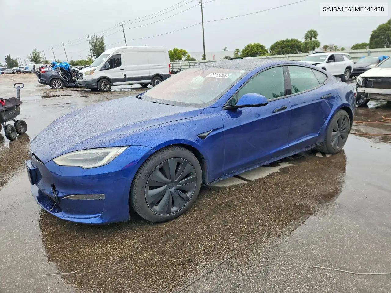 TESLA MODEL S 2021, VIN 5YJSA1E61MF441488