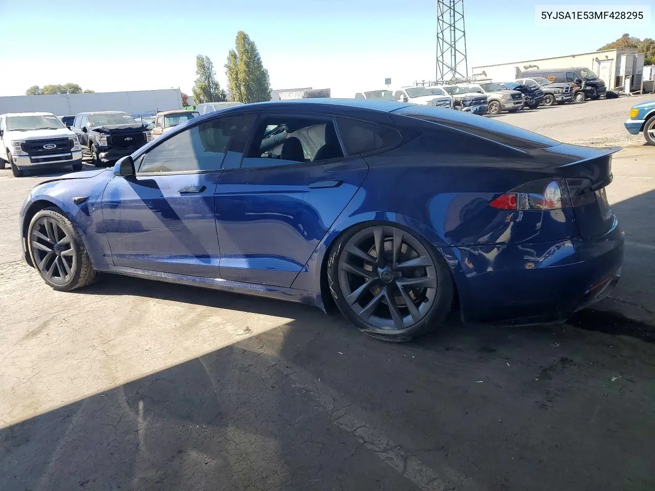 2021 TESLA MODEL S VIN 5YJSA1E53MF428295 — фото 2