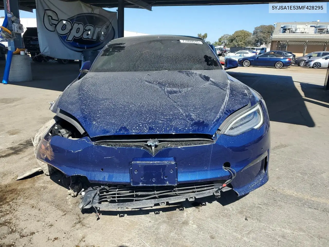2021 TESLA MODEL S VIN 5YJSA1E53MF428295 — фото 5
