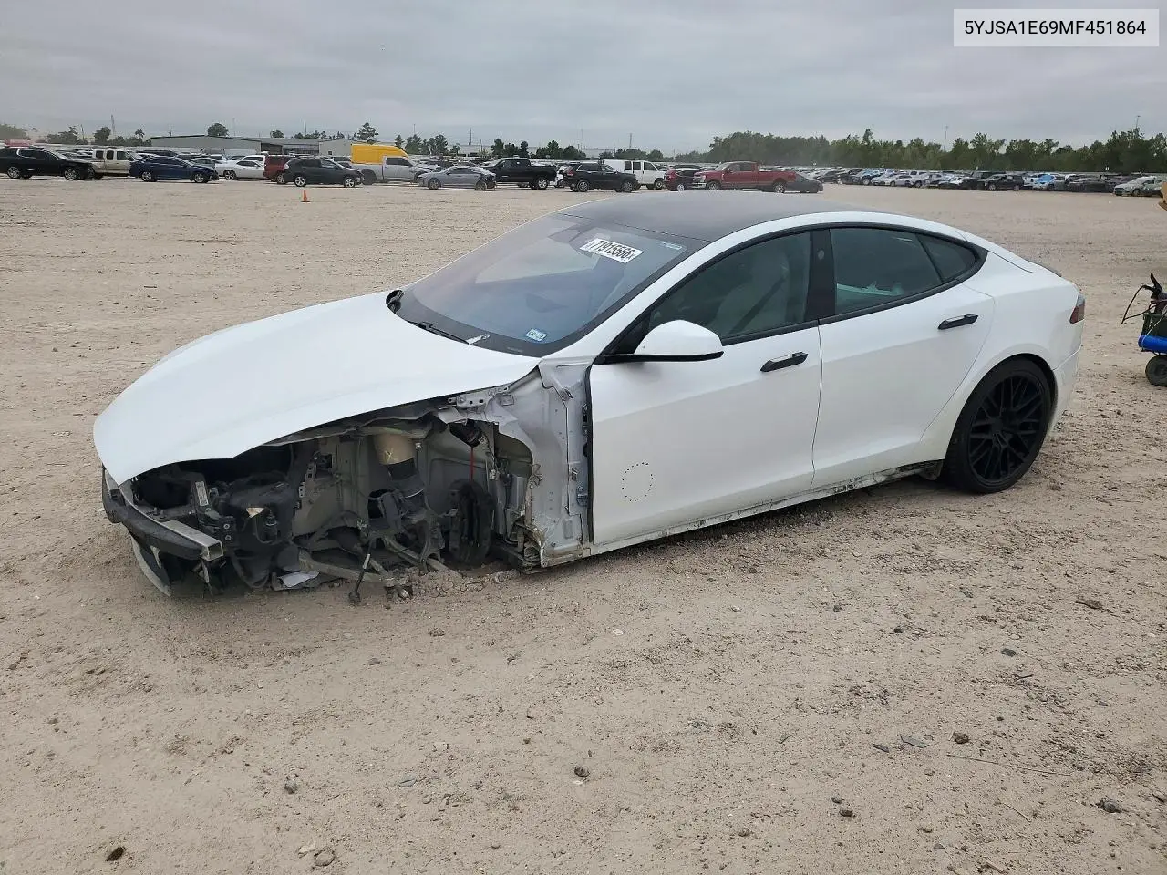 TESLA MODEL S 2021, VIN 5YJSA1E69MF451864