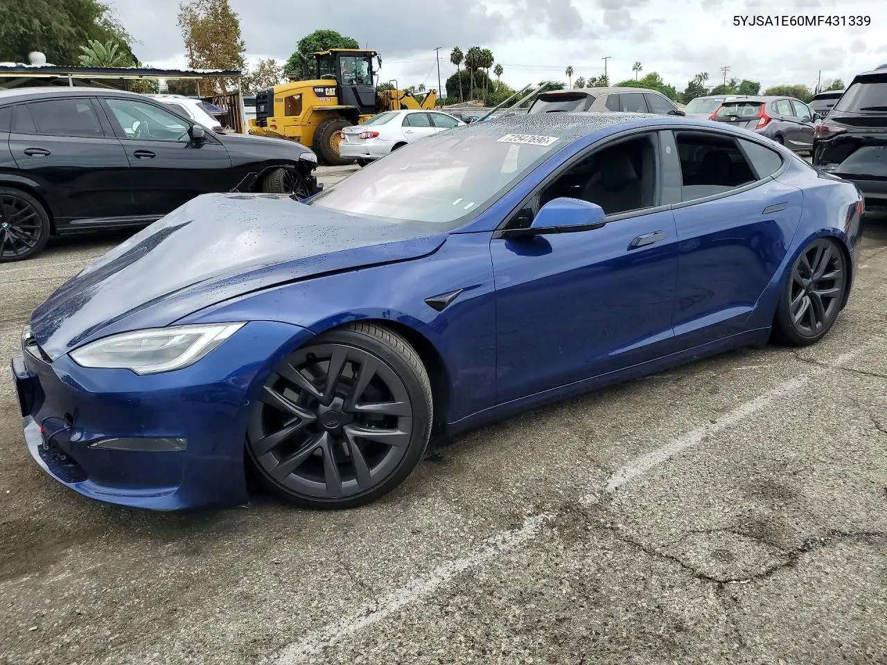 TESLA MODEL S 2021, VIN 5YJSA1E60MF431339