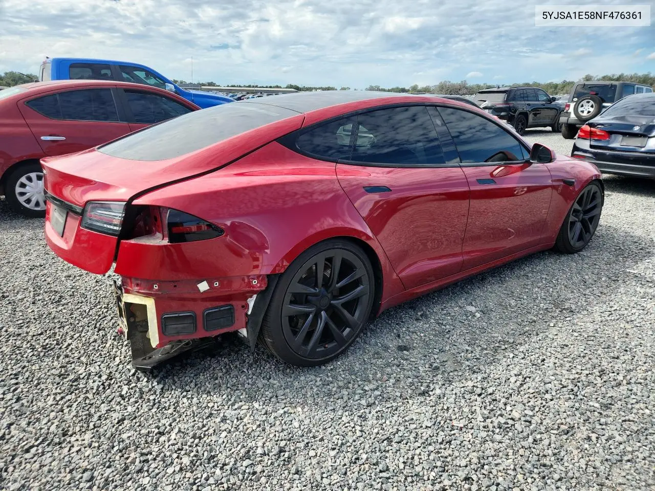 2022 TESLA MODEL S VIN 5YJSA1E58NF476361 — фото 3