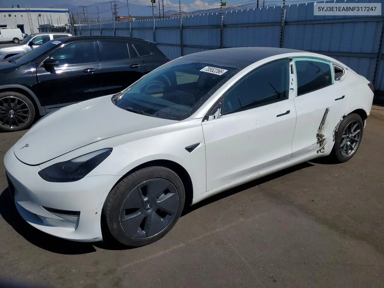 TESLA MODEL S 2022, VIN 5YJ3E1EA8NF317247