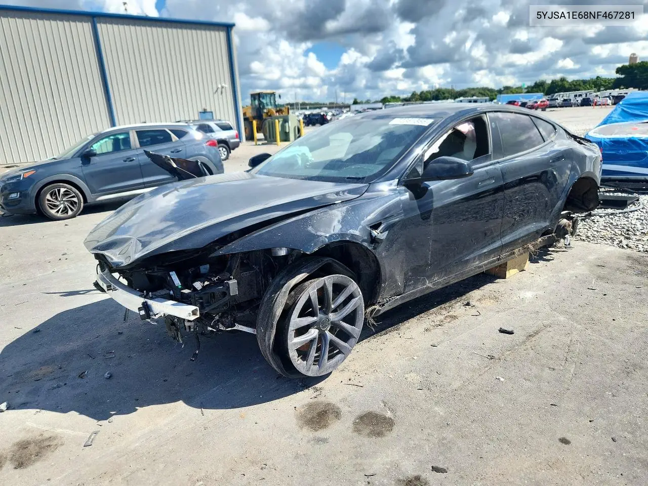 TESLA MODEL S 2022, VIN 5YJSA1E68NF467281