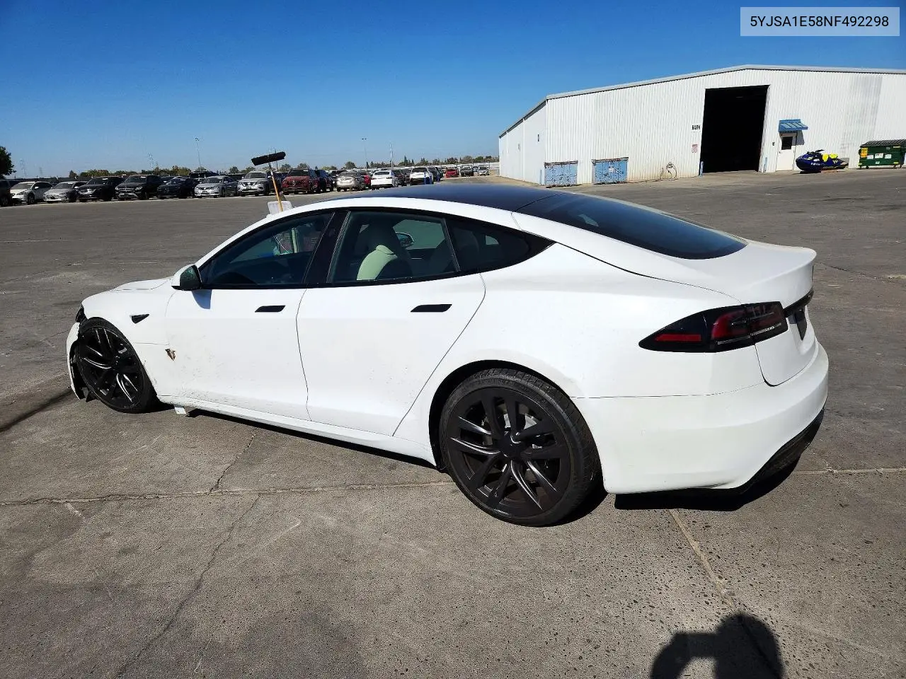 2022 TESLA MODEL S VIN 5YJSA1E58NF492298 — фото 2