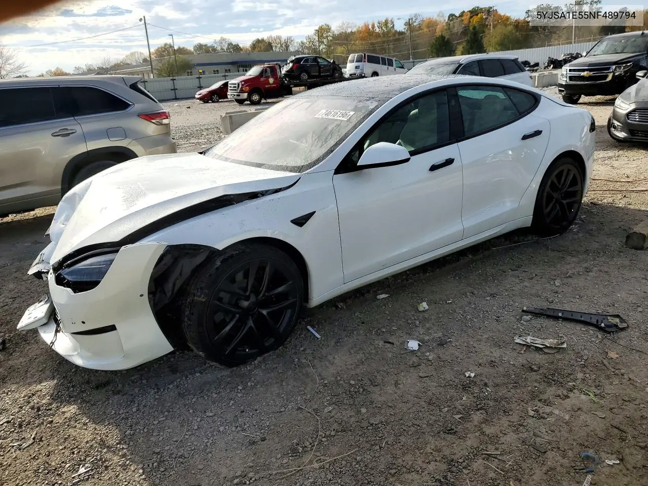TESLA MODEL S 2022, VIN 5YJSA1E55NF489794