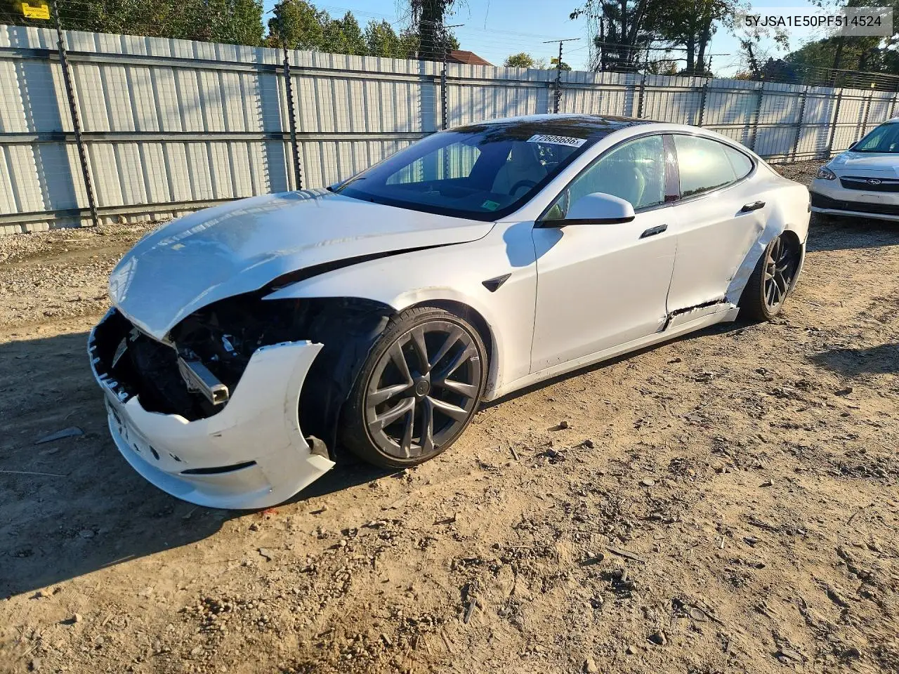 TESLA MODEL S 2023, VIN 5YJSA1E50PF514524