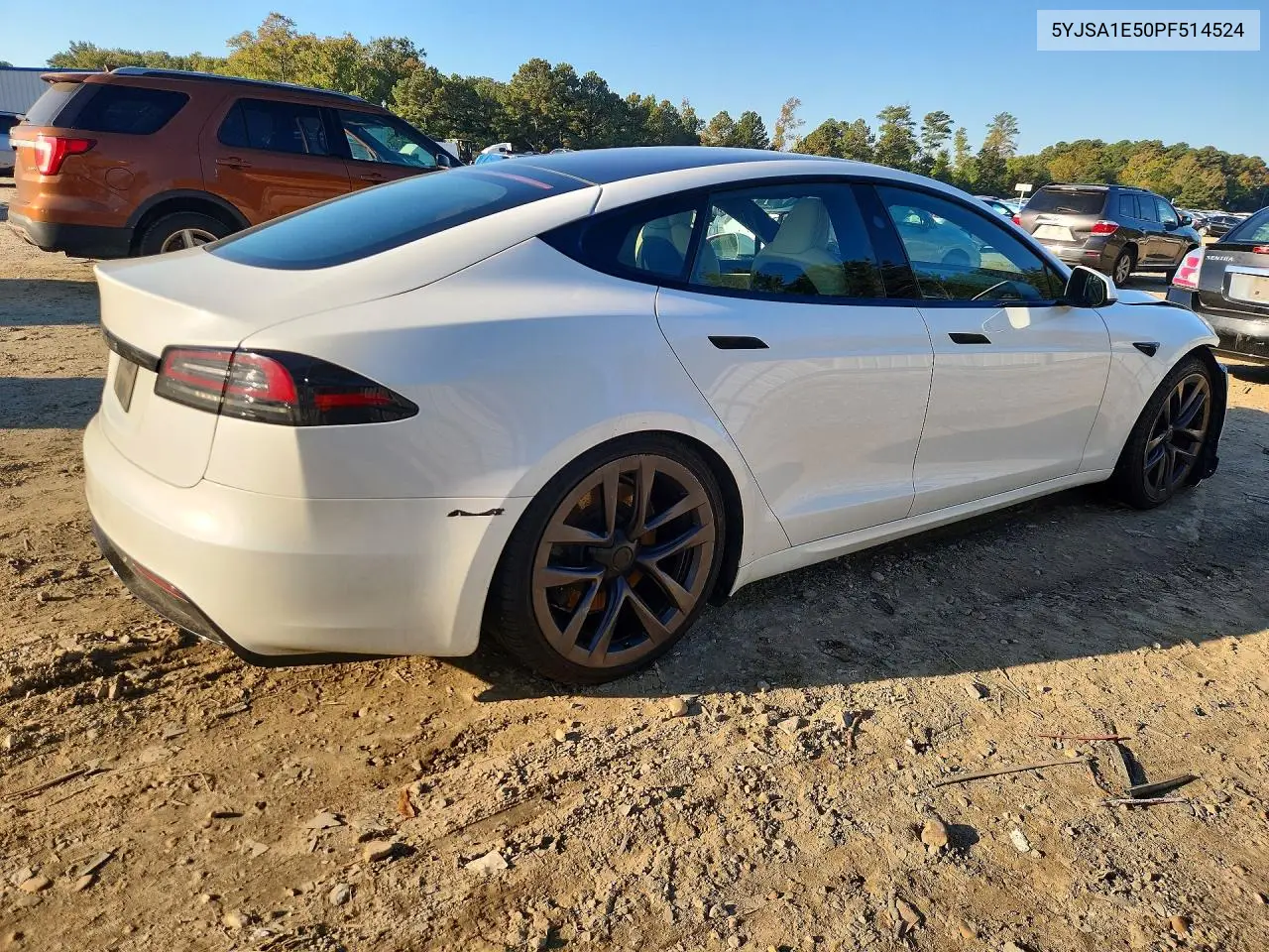 2023 TESLA MODEL S VIN 5YJSA1E50PF514524 — фото 3
