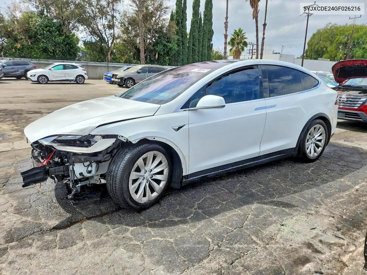 TESLA MODEL X 2016, VIN 5YJXCDE24GF026216