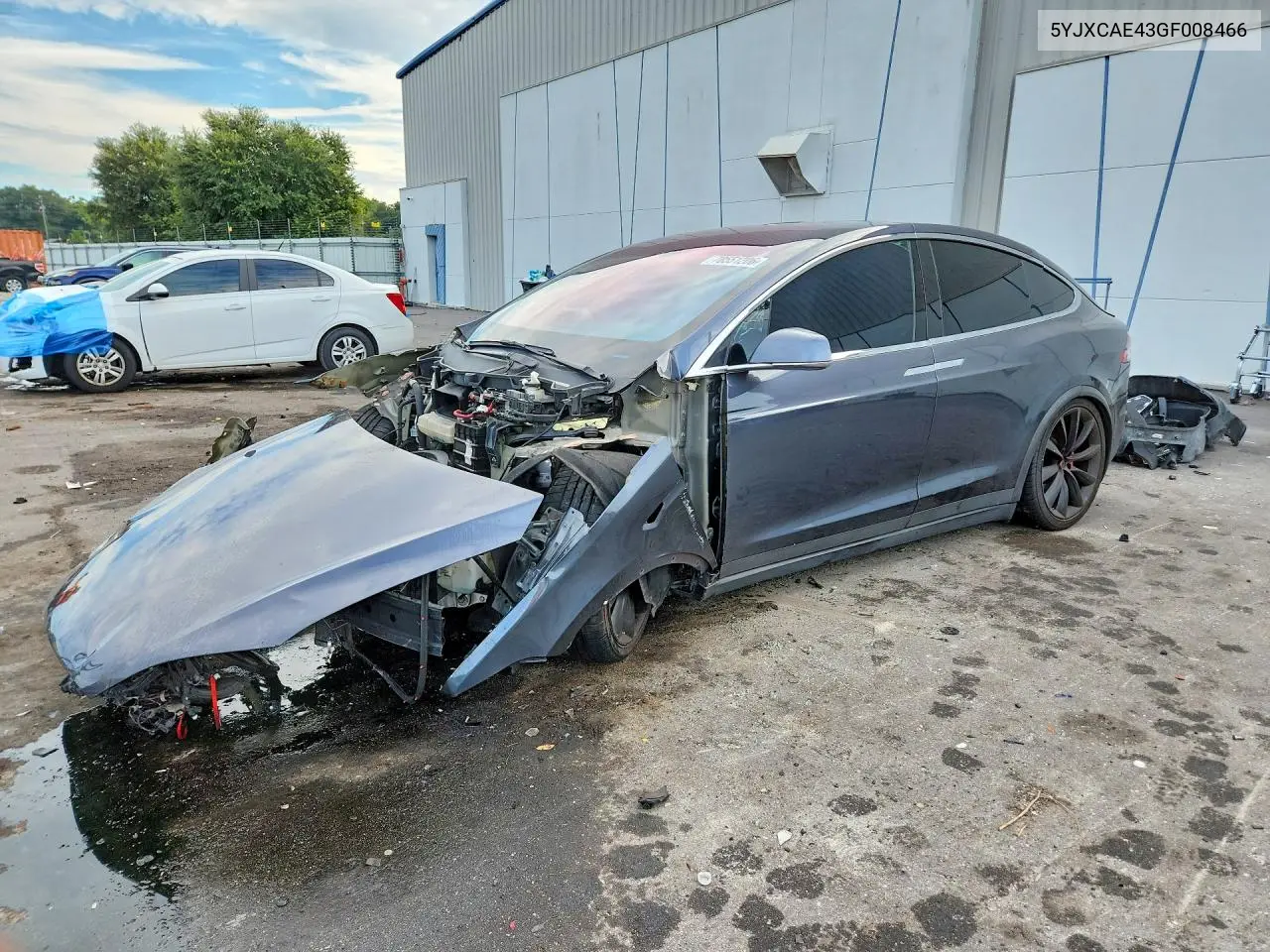 TESLA MODEL X 2016, VIN 5YJXCAE43GF008466