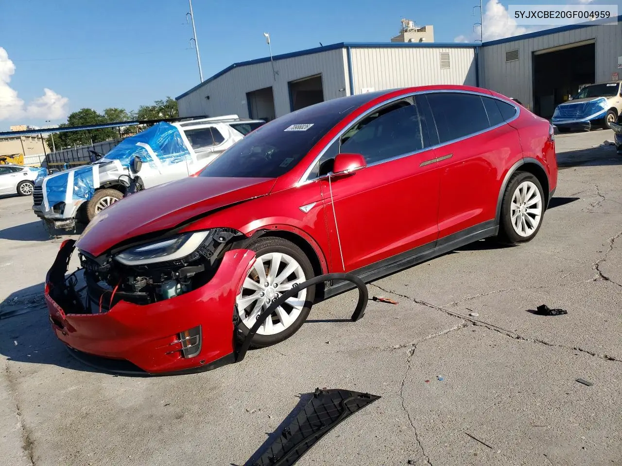 TESLA MODEL X 2016, VIN 5YJXCBE20GF004959