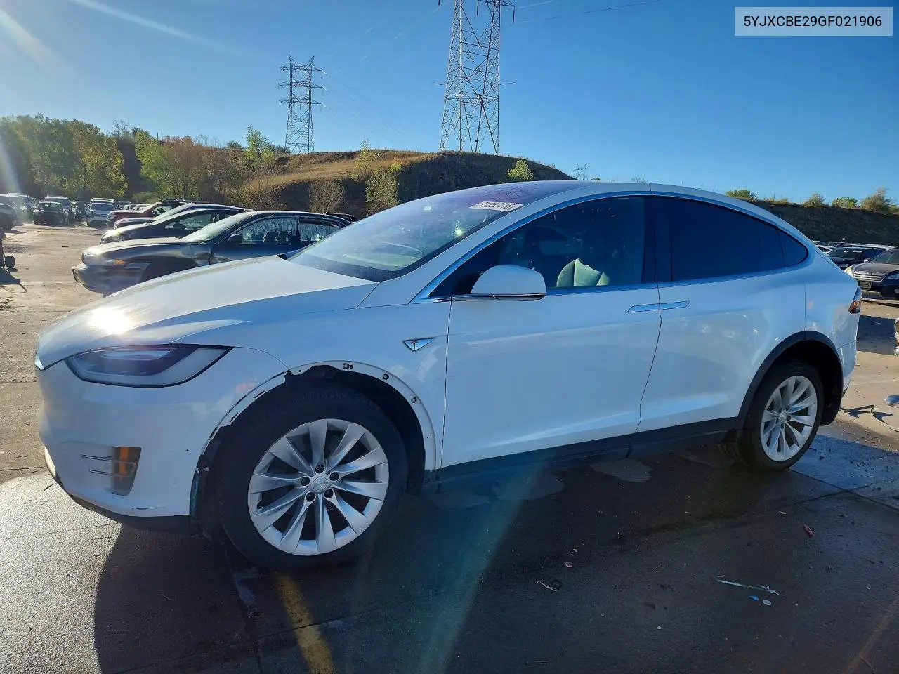TESLA MODEL X 2016, VIN 5YJXCBE29GF021906