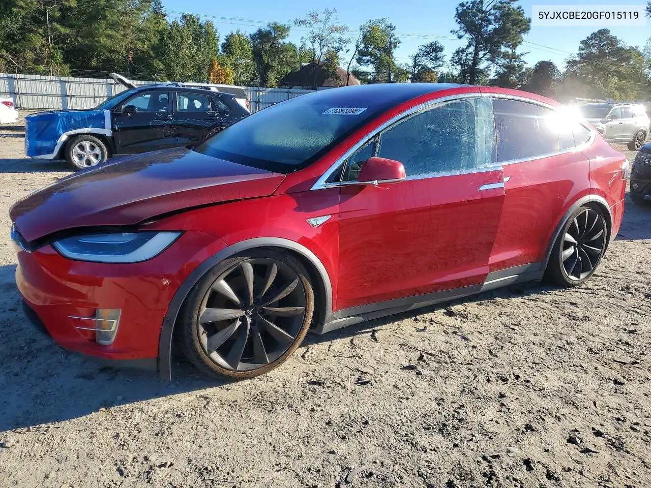 TESLA MODEL X 2016, VIN 5YJXCBE20GF015119