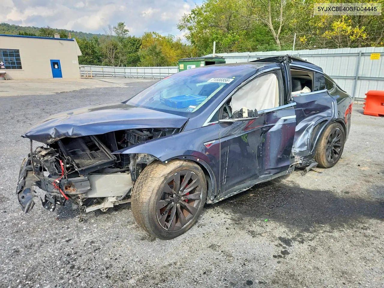 TESLA MODEL X 2016, VIN 5YJXCBE40GF004445