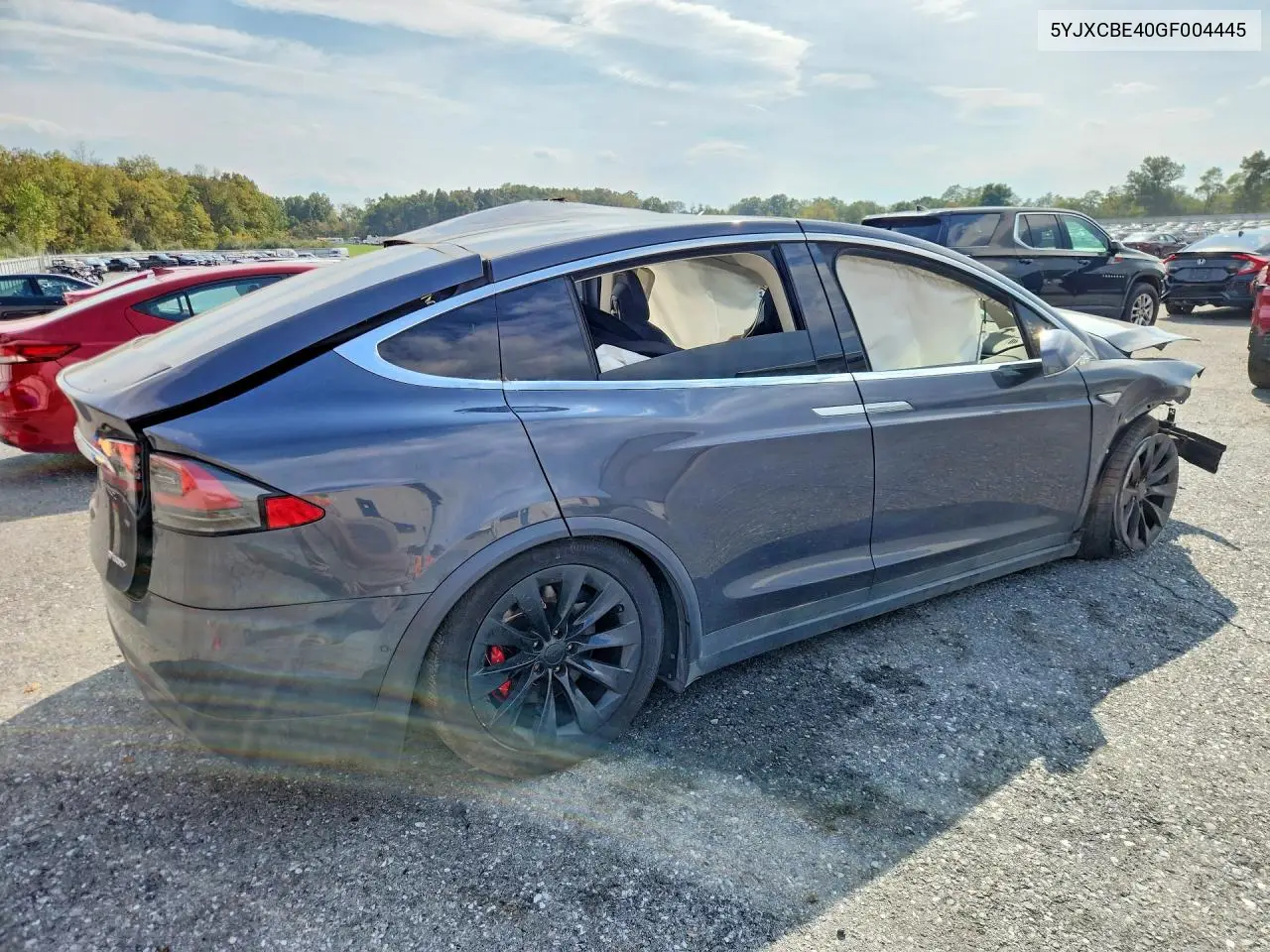 2016 TESLA MODEL X VIN 5YJXCBE40GF004445 — фото 3