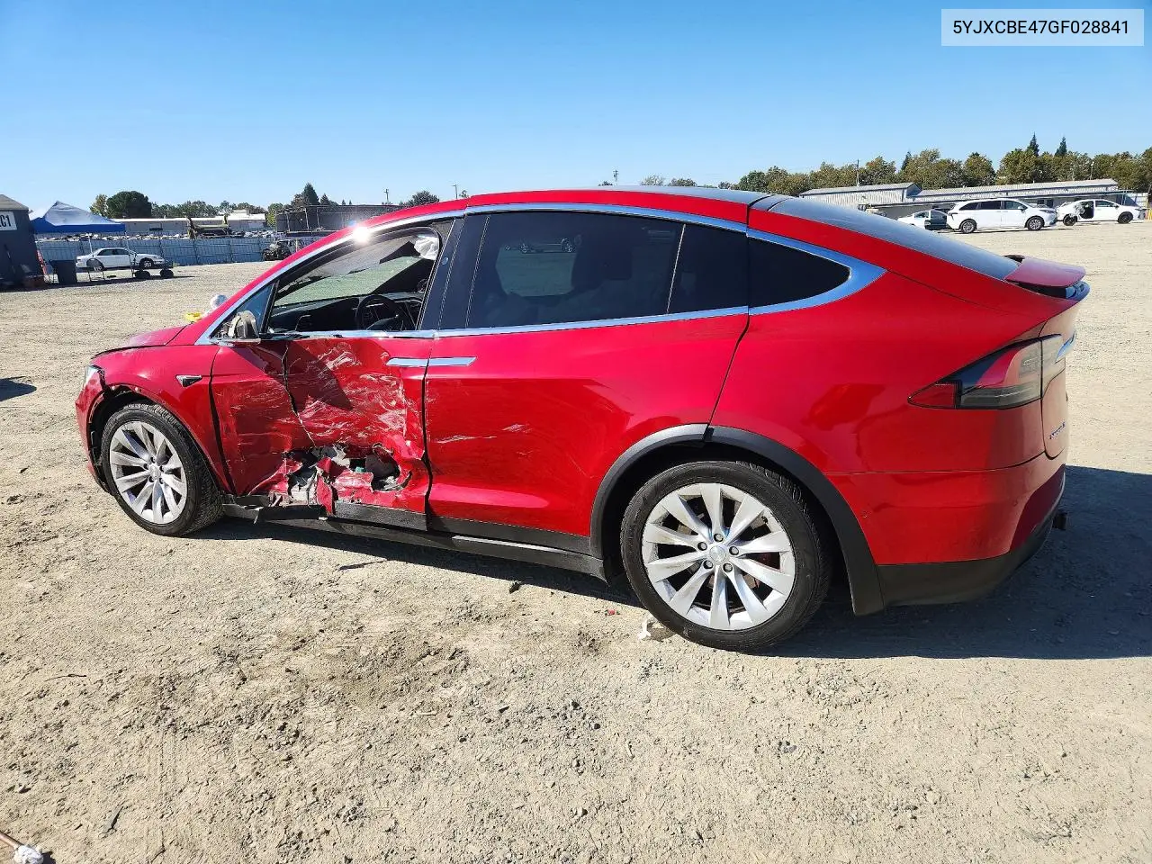 2016 TESLA MODEL X VIN 5YJXCBE47GF028841 — фото 2