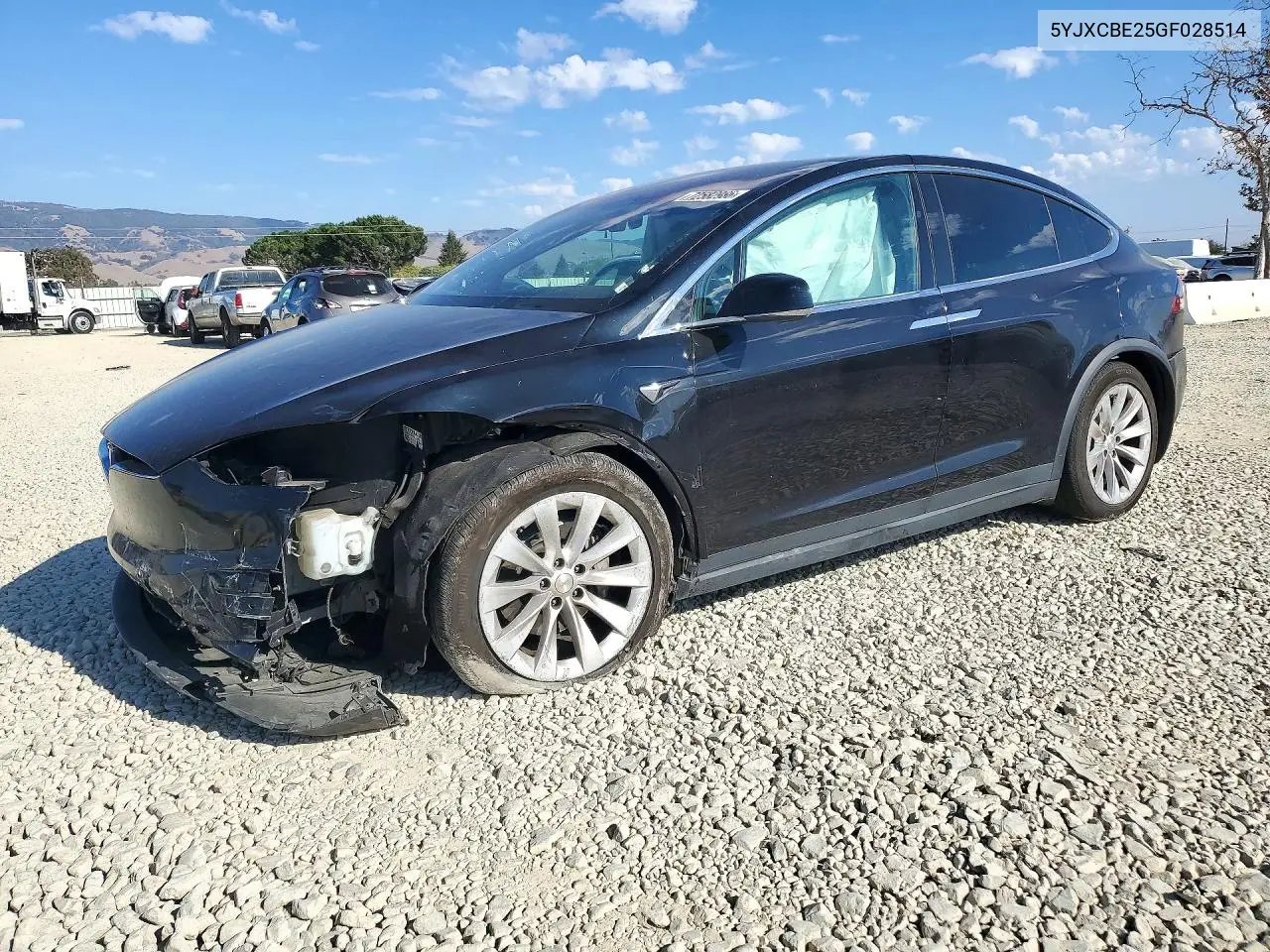 TESLA MODEL X 2016, VIN 5YJXCBE25GF028514