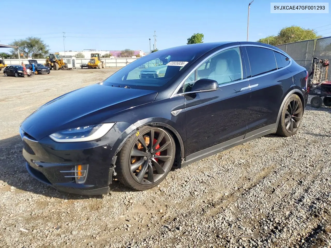 TESLA MODEL X 2016, VIN 5YJXCAE47GF001293
