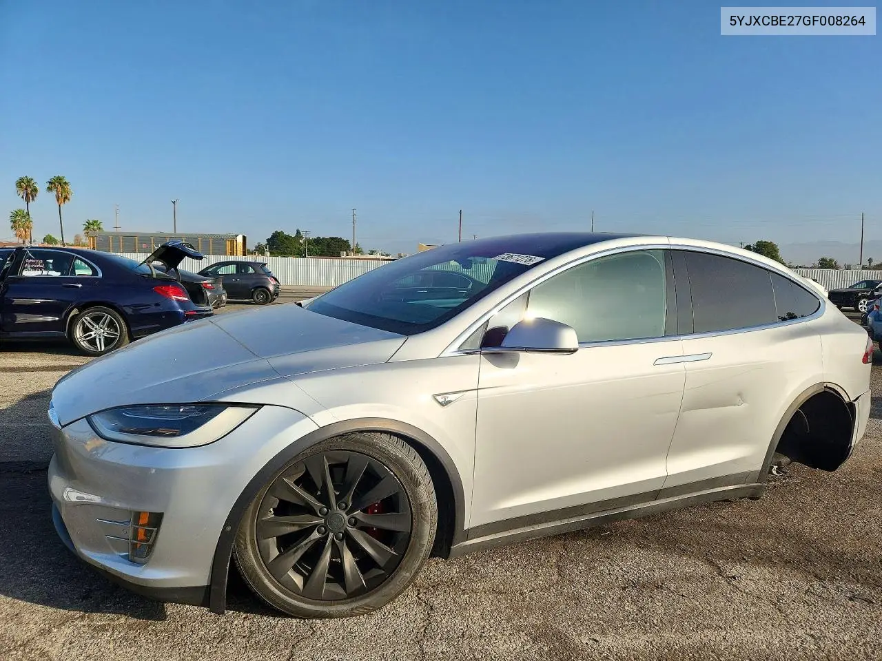 TESLA MODEL X 2016, VIN 5YJXCBE27GF008264