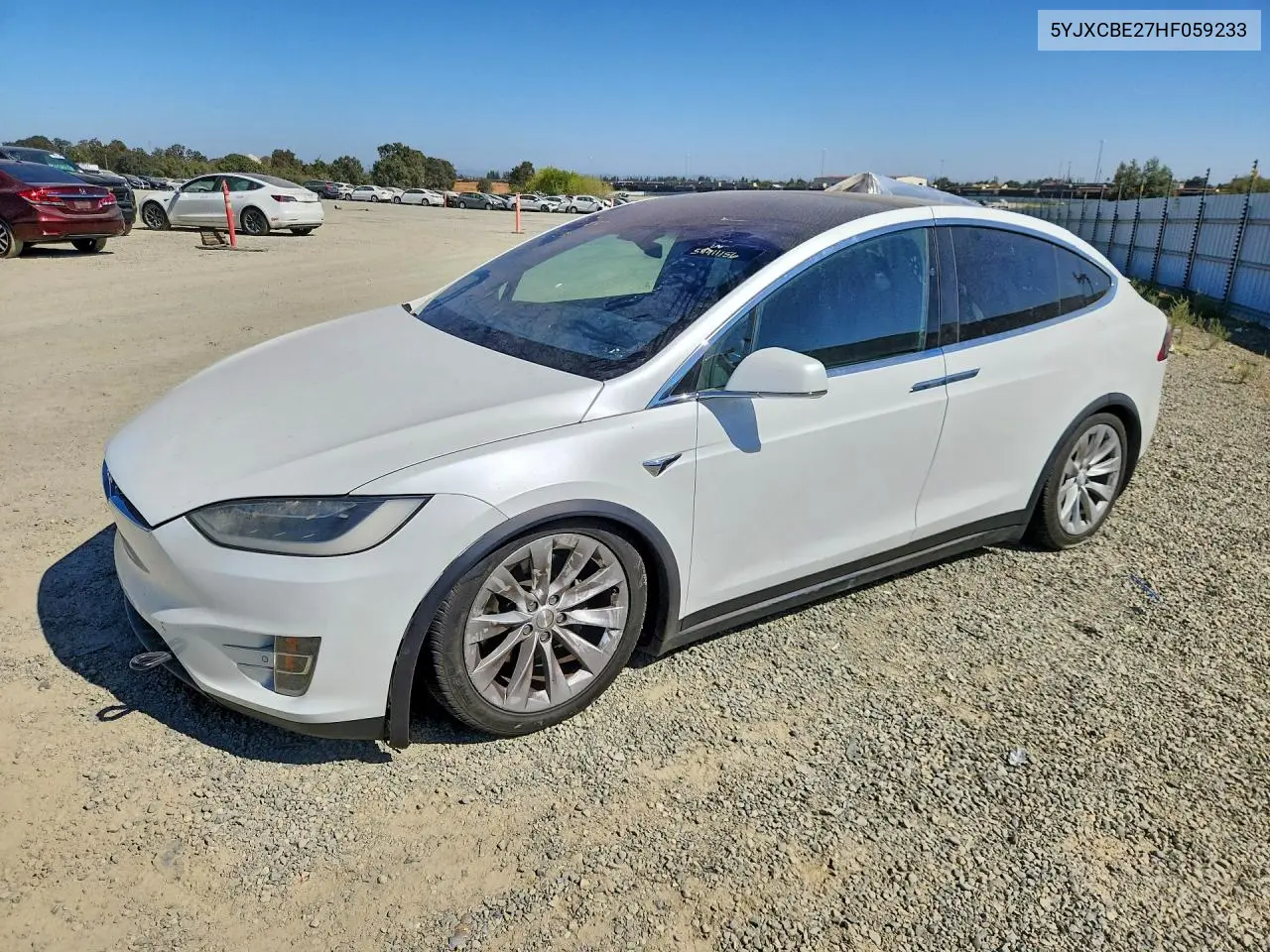 TESLA MODEL X 2017, VIN 5YJXCBE27HF059233